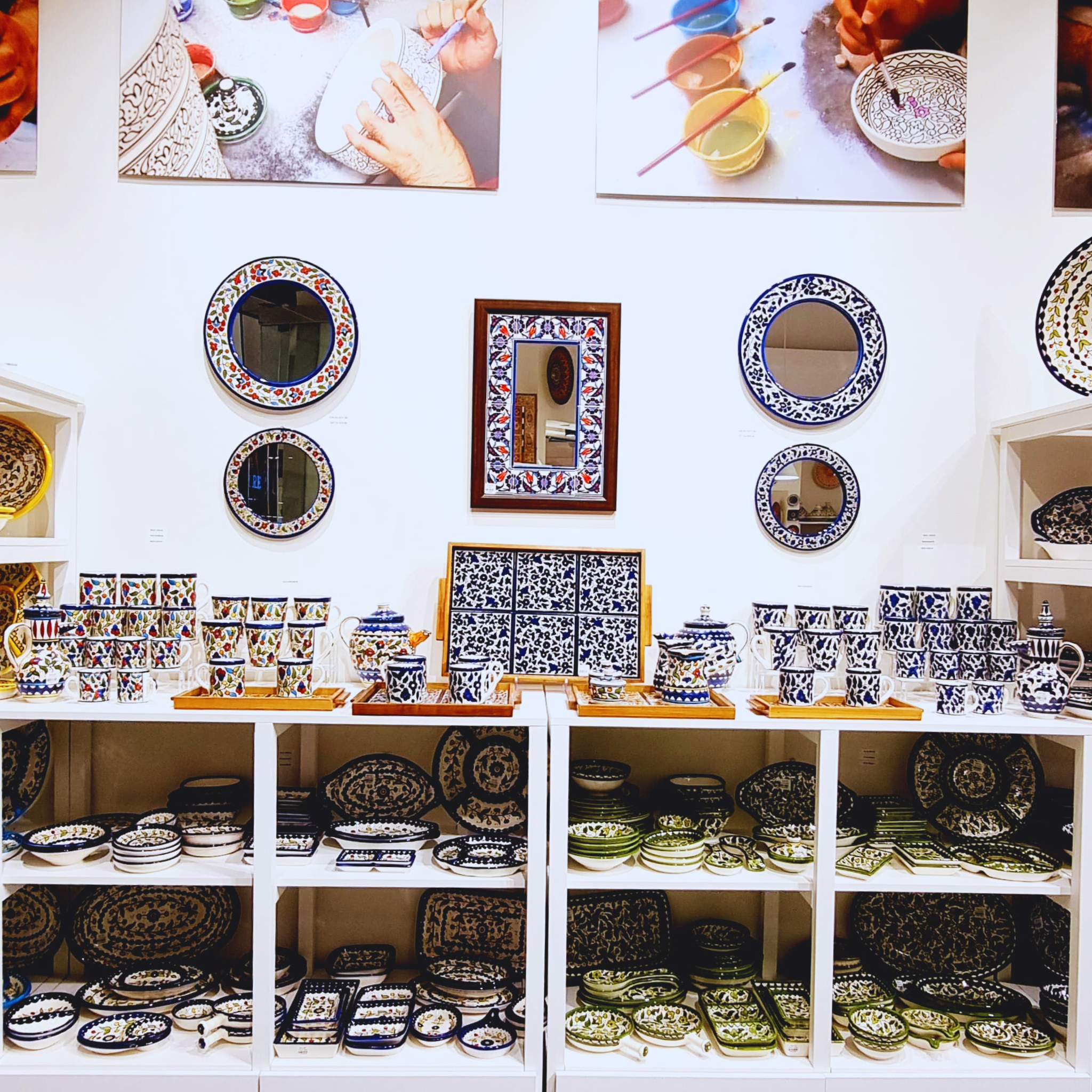 Handmade, Hand-Painted Ceramics, Palestinian Style