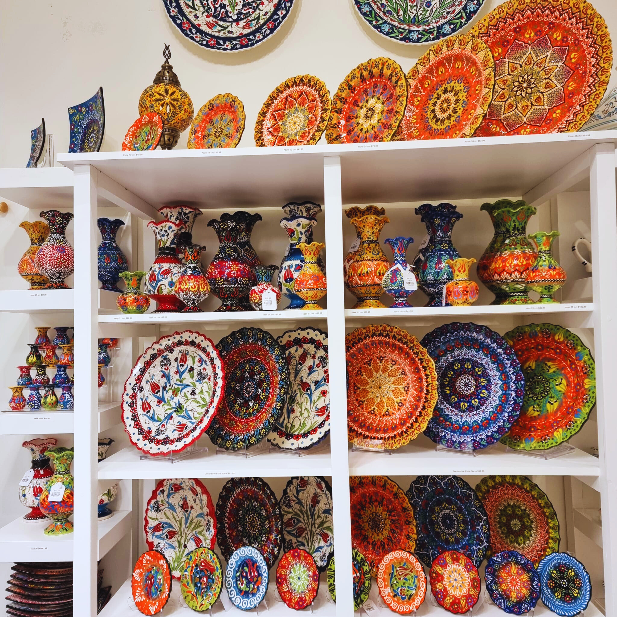 Handmade, Handpainted Ceramics, Turkish Style