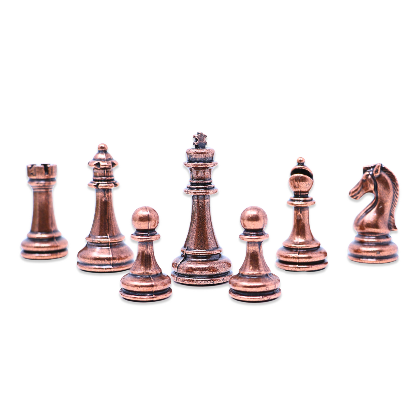 Chess Pieces - Metal - Small/Medium - King Size: 5 cm