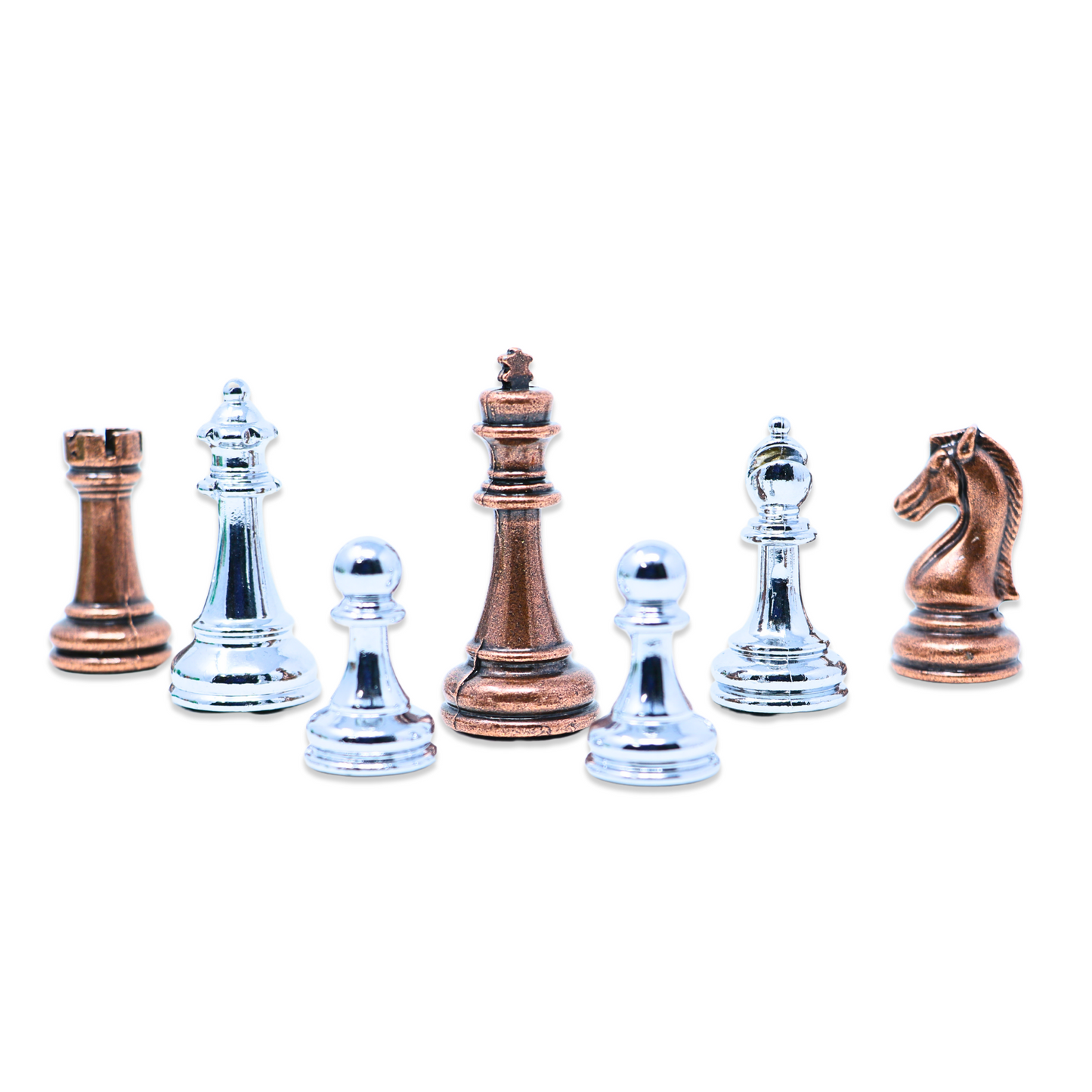 Chess Pieces - Metal - Small/Medium - King Size: 5 cm