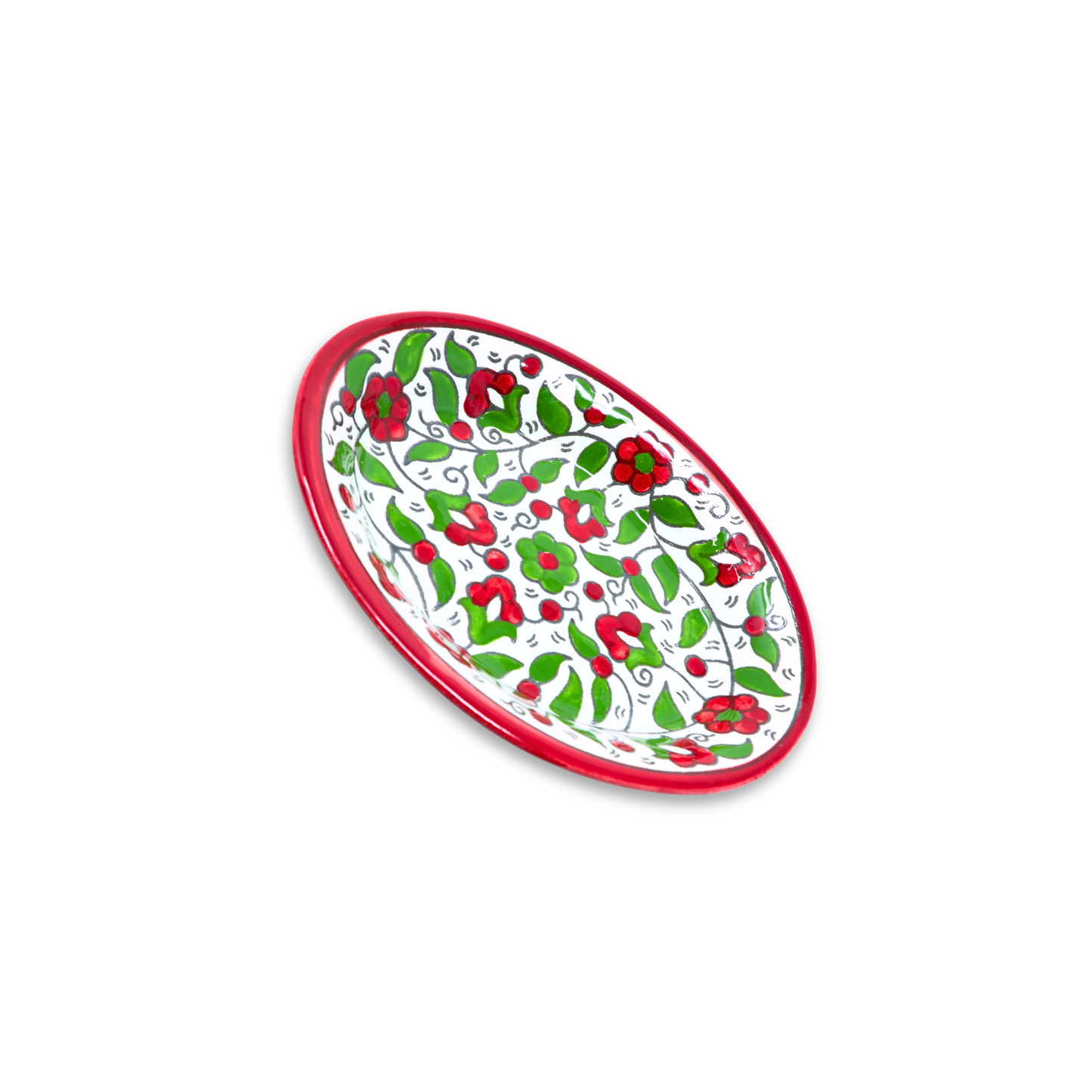 Handmade Ceramic Serving Plate, Oval, 14.5x10.5 cm