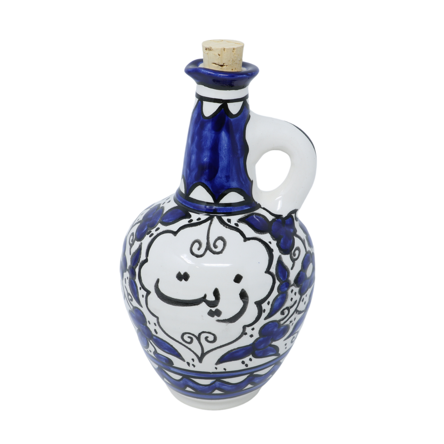 Handmade Ceramic Olive Oil Dispenser/Cruet, 12xH18.5 cm