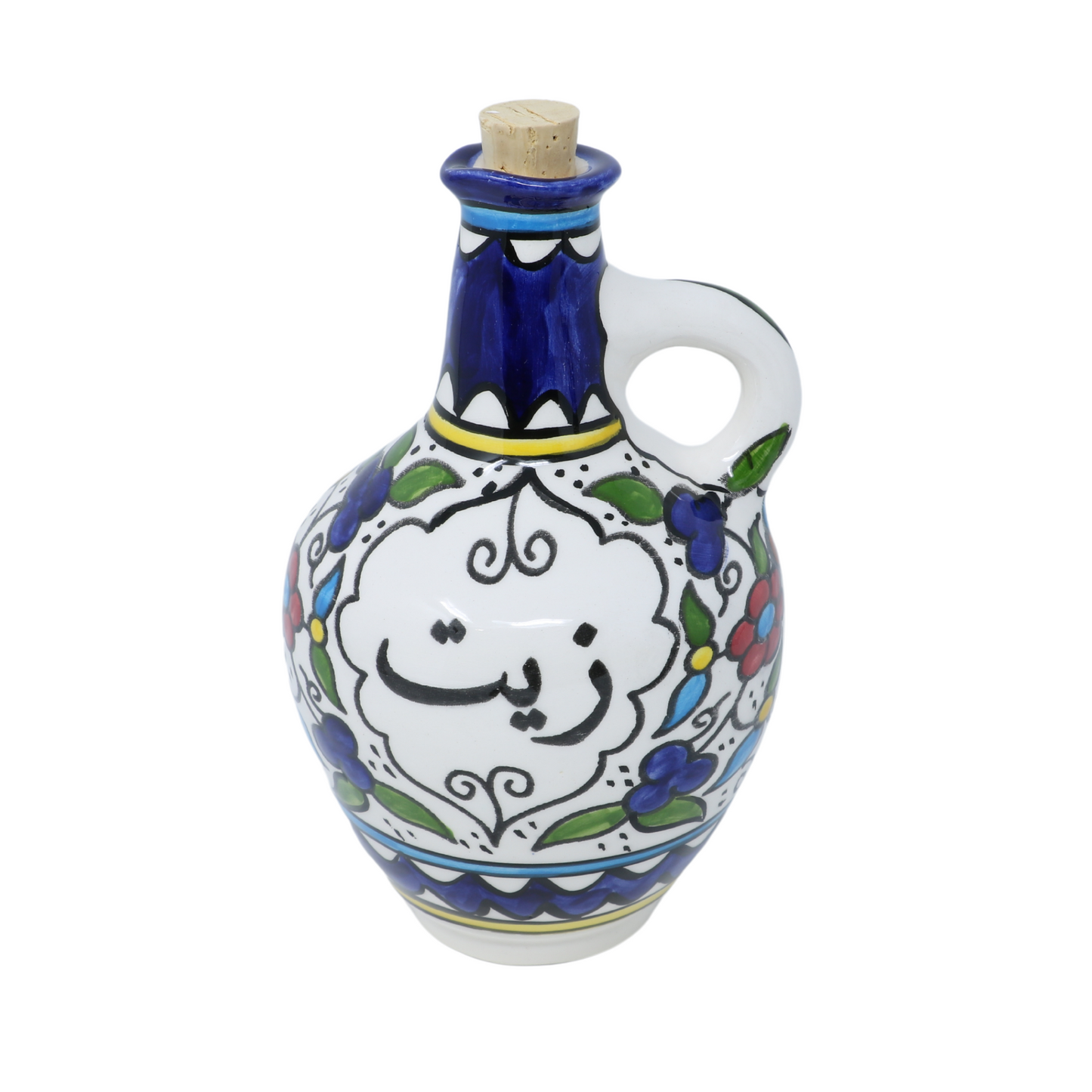 Handmade Ceramic Olive Oil Dispenser/Cruet, 12xH18.5 cm