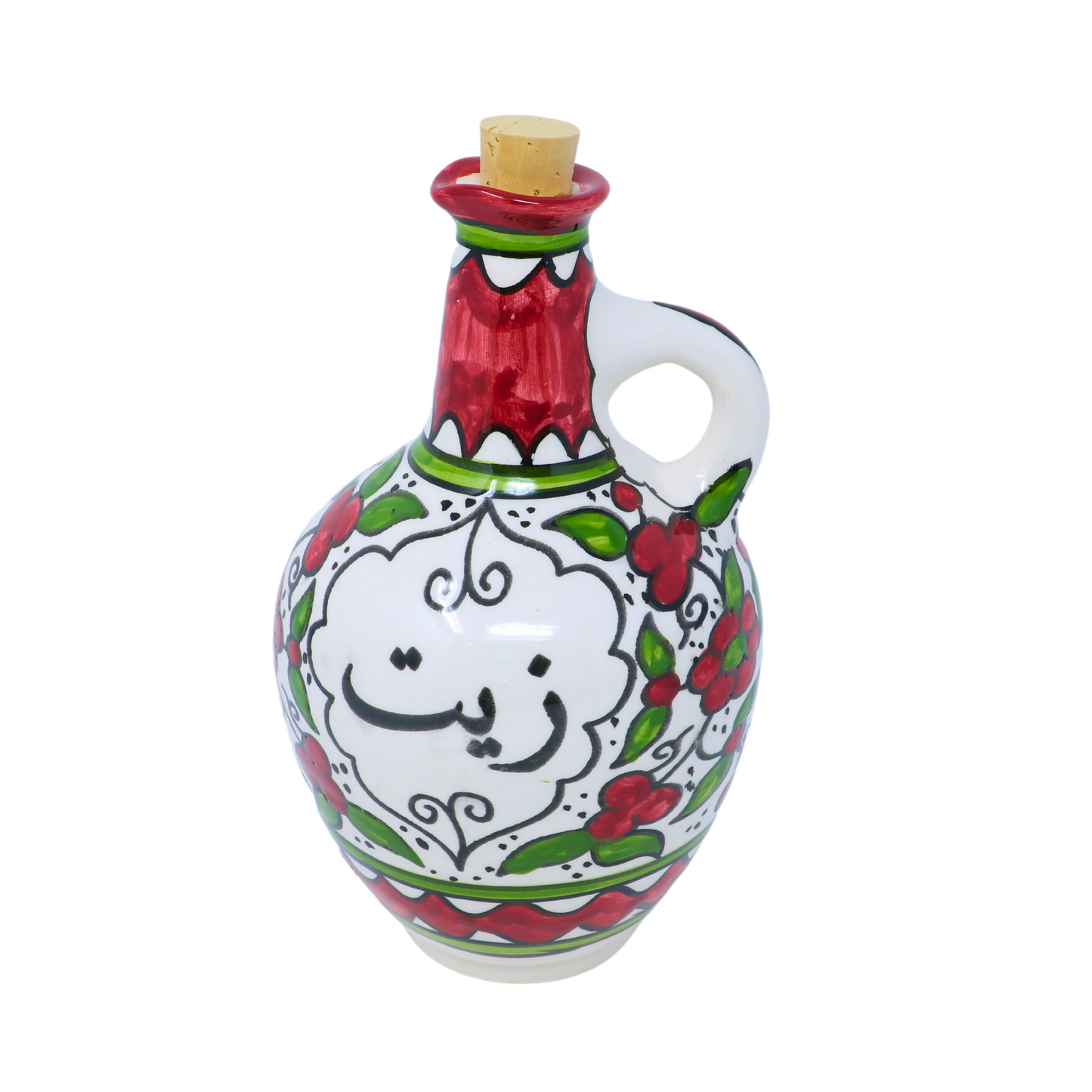 Handmade Ceramic Olive Oil Dispenser/Cruet, 12xH18.5 cm