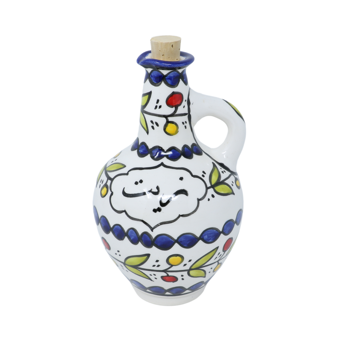 Handmade Ceramic Olive Oil Dispenser/Cruet, 12xH18.5 cm