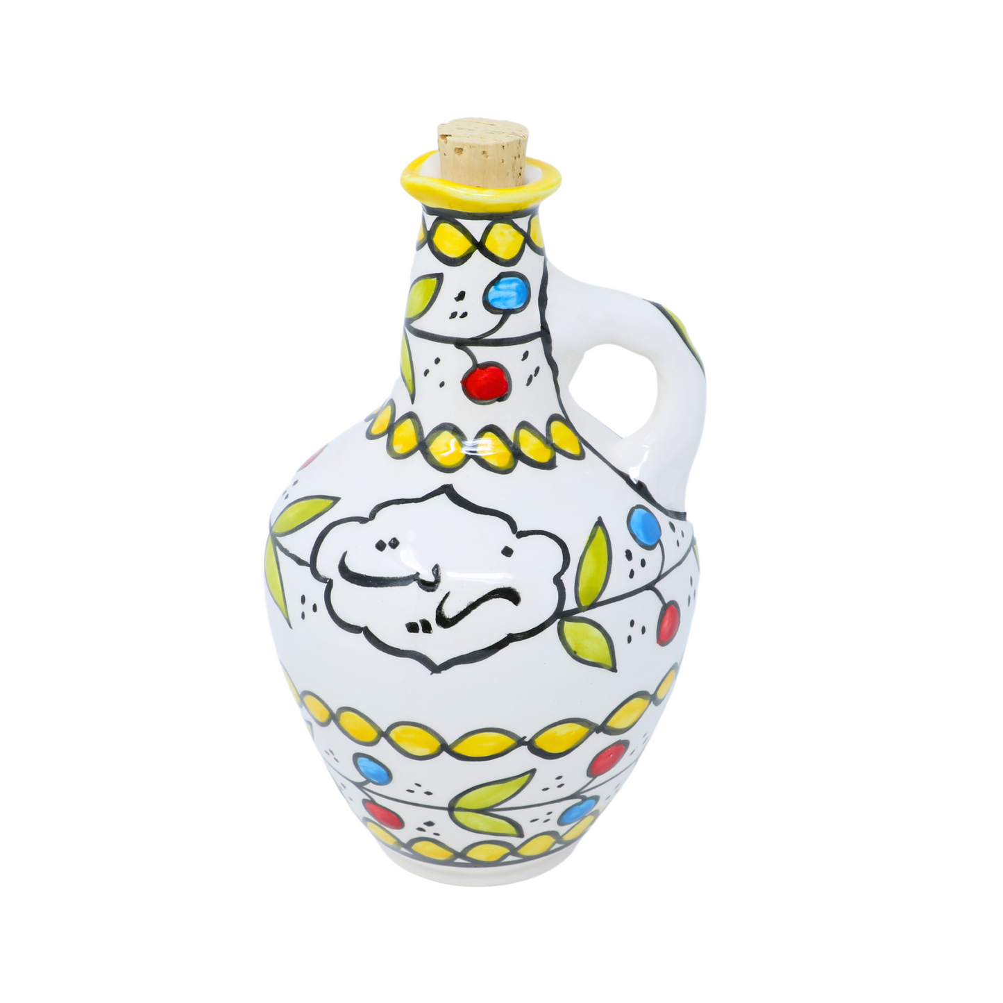 Handmade Ceramic Olive Oil Dispenser/Cruet, 12xH18.5 cm