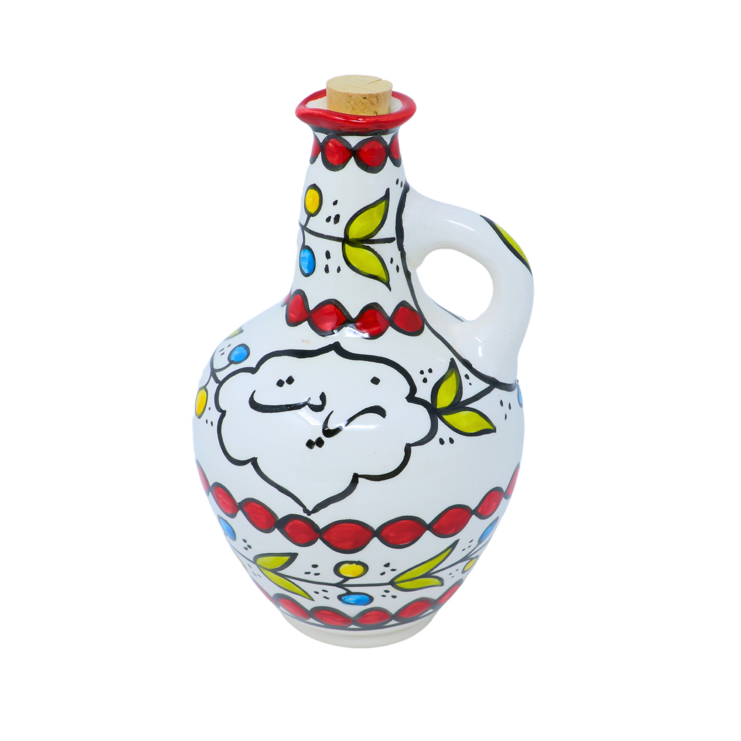 Handmade Ceramic Olive Oil Dispenser/Cruet, 12xH18.5 cm