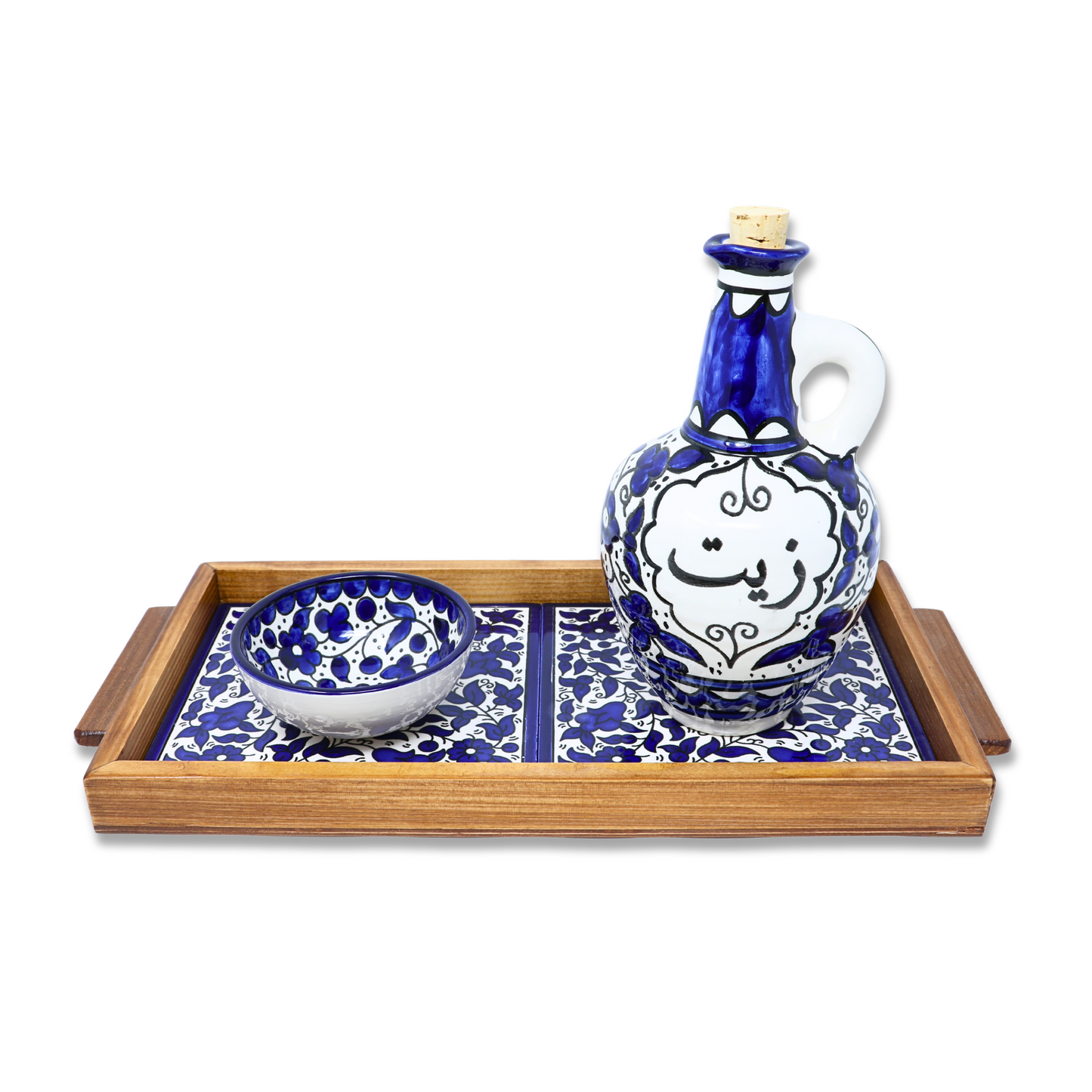 Handmade Ceramic Olive Oil Dispenser/Cruet, 12xH18.5 cm