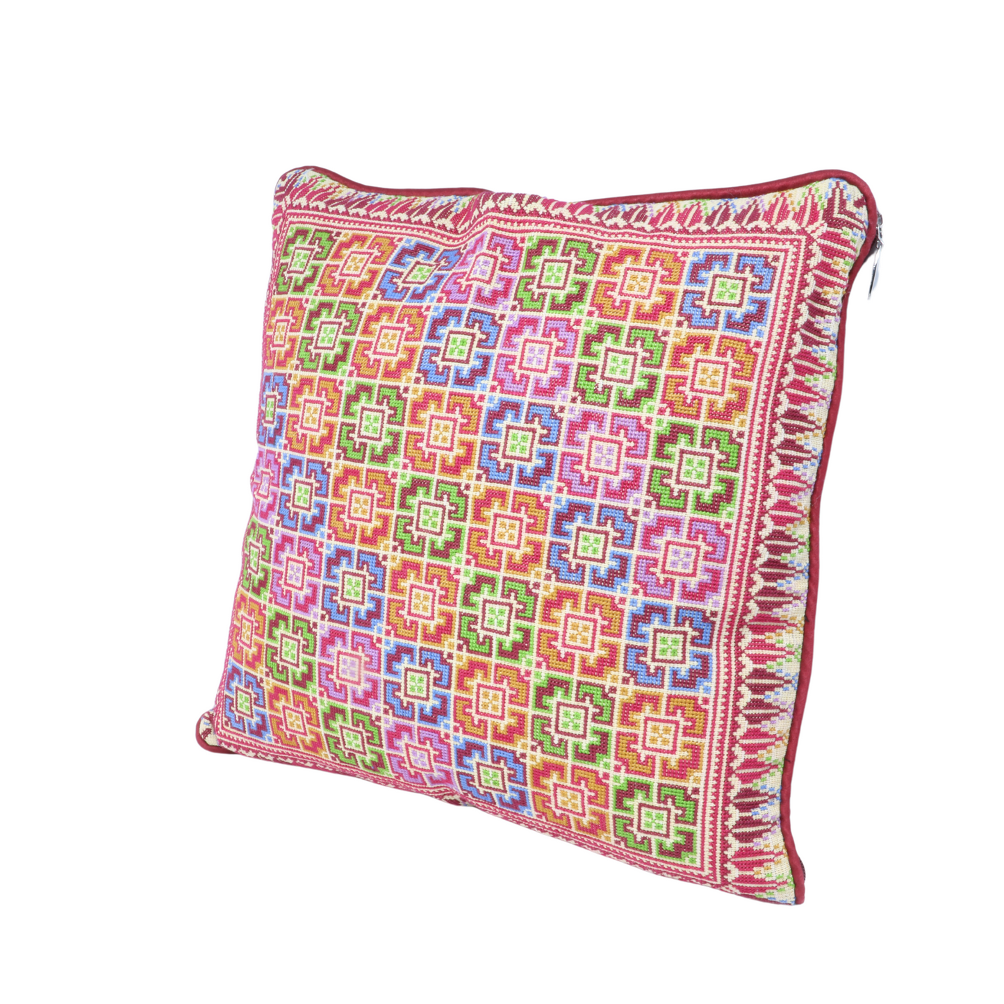 Hand Embroidered Cushion Case 40x40 cm