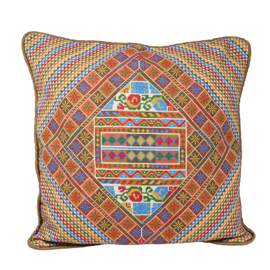 Hand Embroidered Cushion Case 45x45 cm