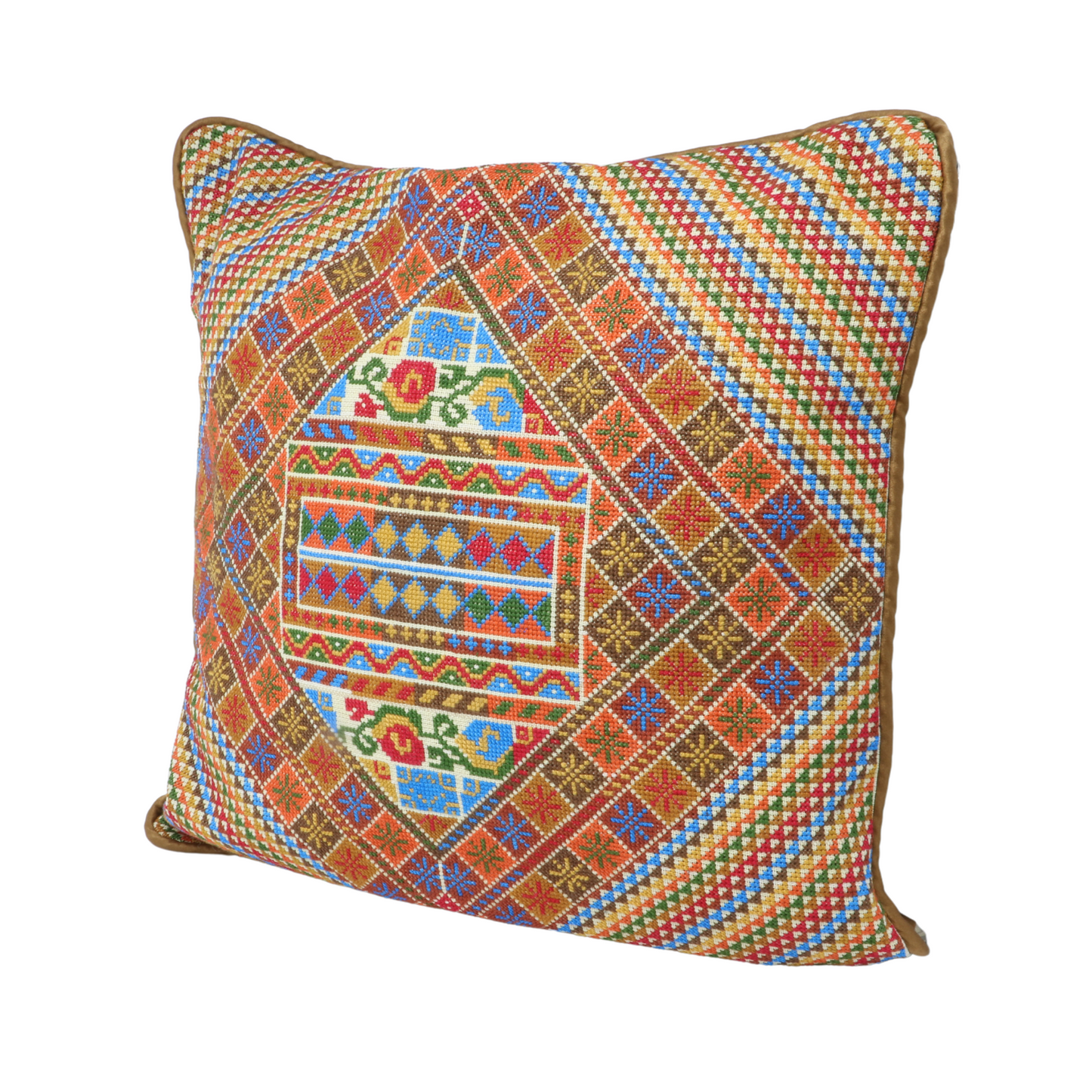 Hand Embroidered Cushion Case 45x45 cm