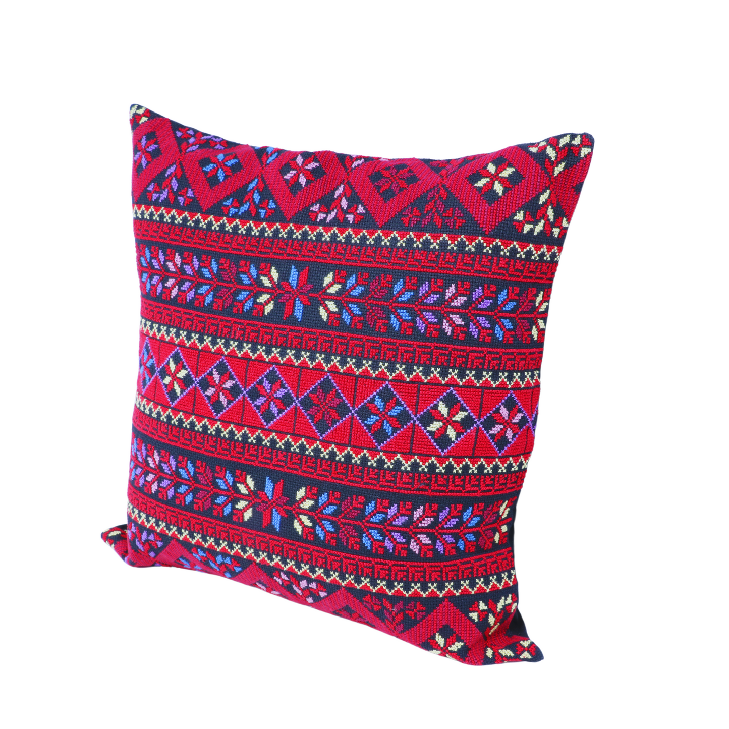 Hand Embroidered Cushion Case 40x40 cm