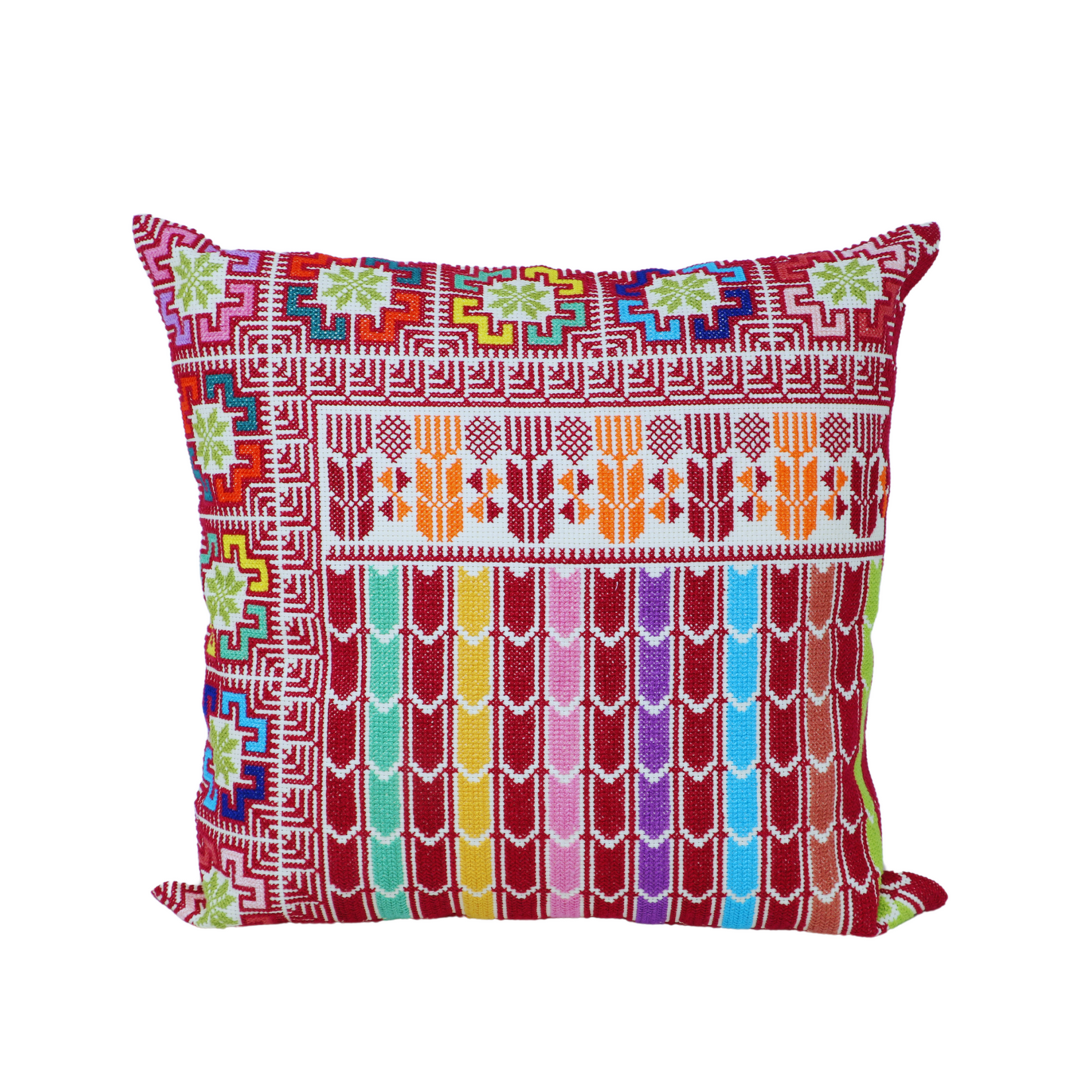 Hand Embroidered Cushion Case 40x40 cm