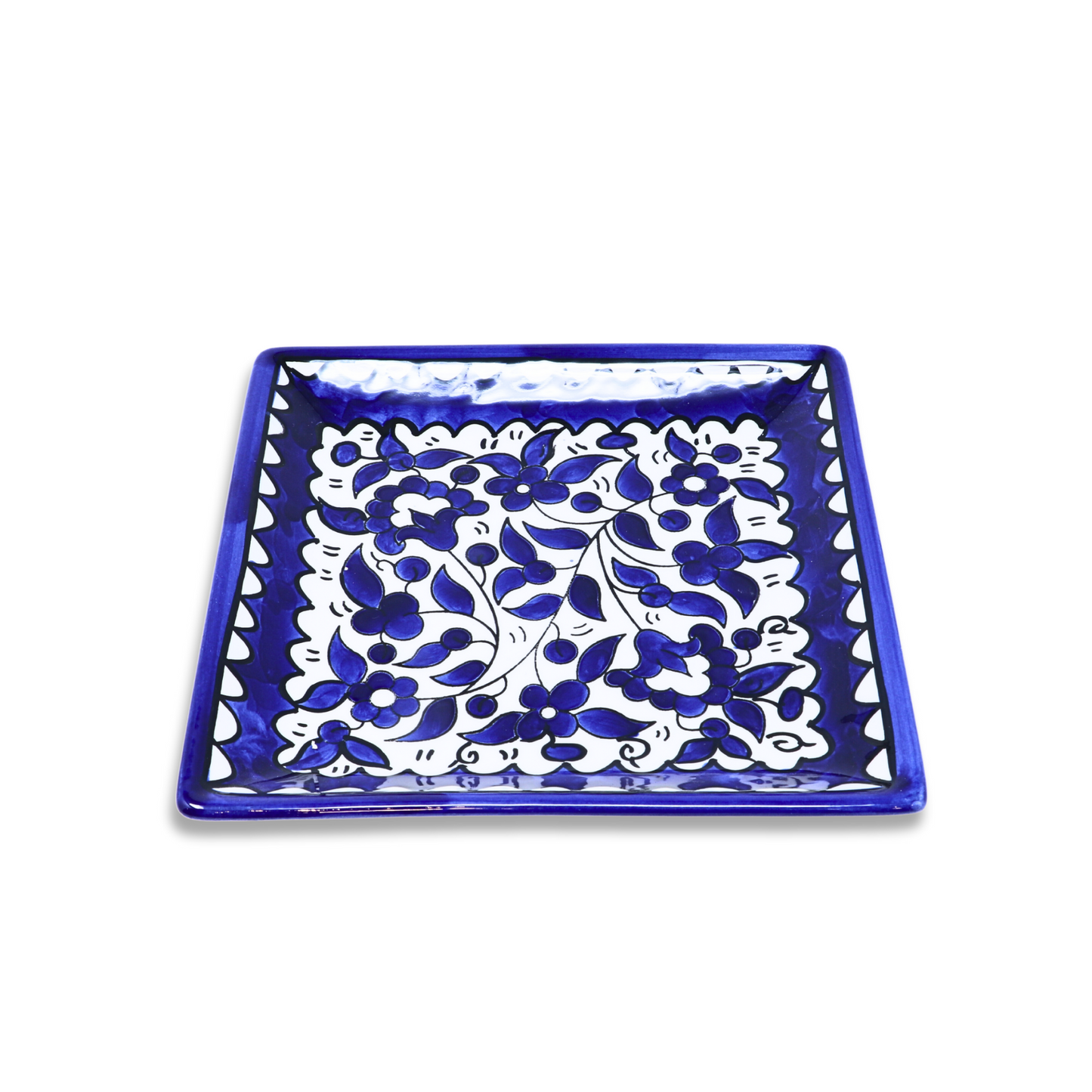 Handmade Ceramic Serving Plate, Square, 16 cm