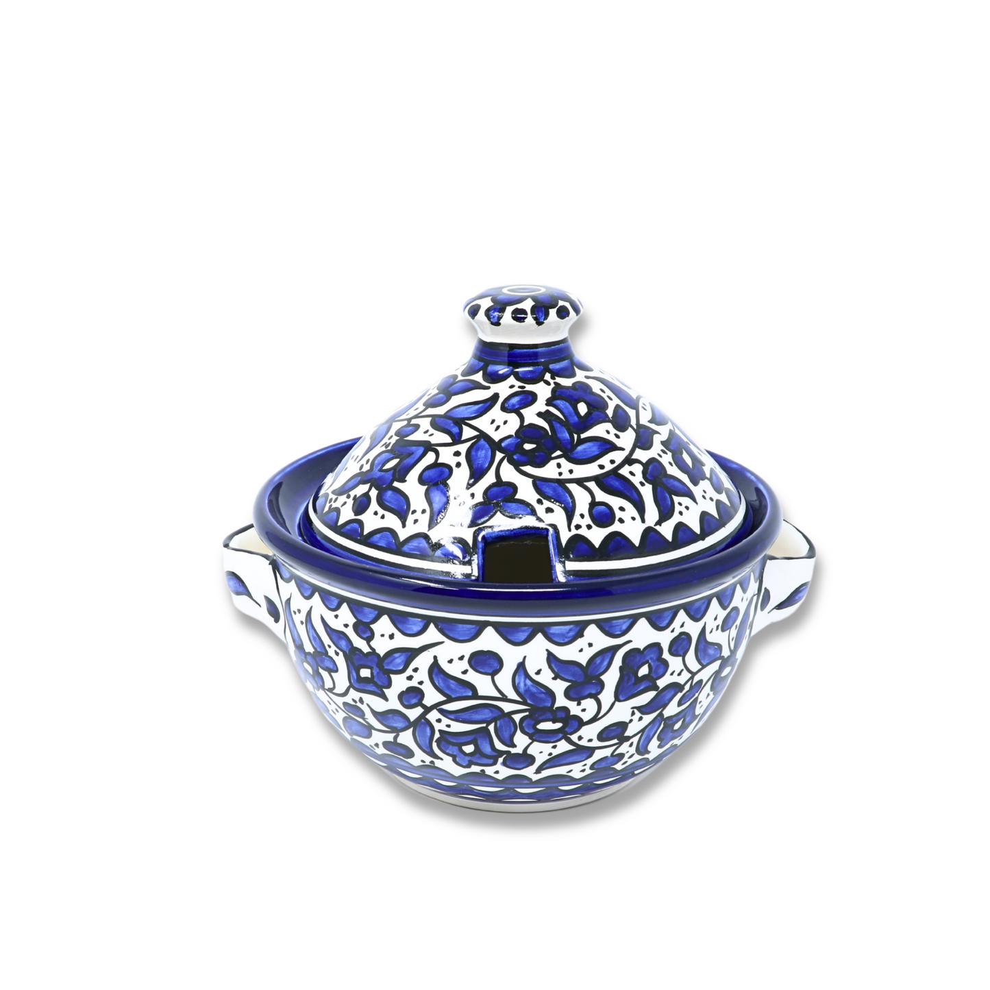 Handmade Ceramic Pot with Lid 18 cm