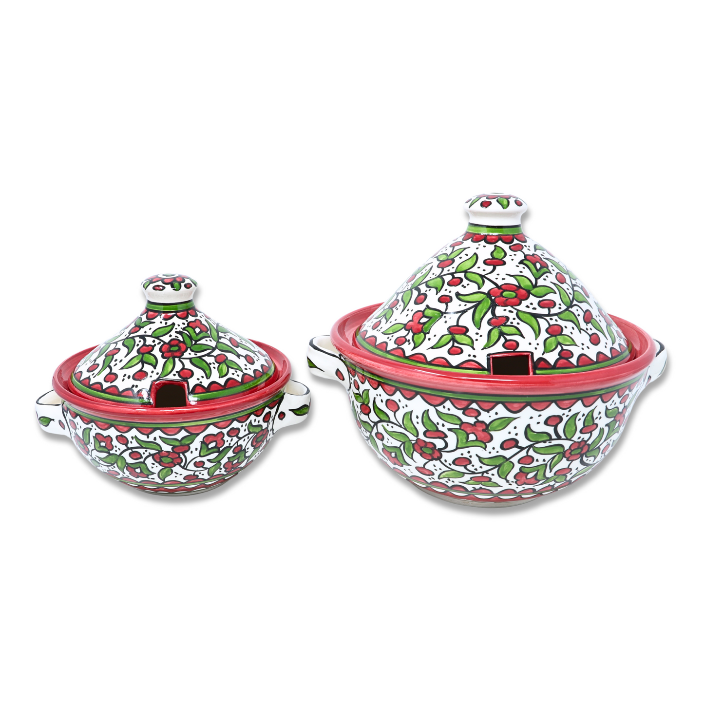 Handmade Ceramic Pot with Lid 18 cm