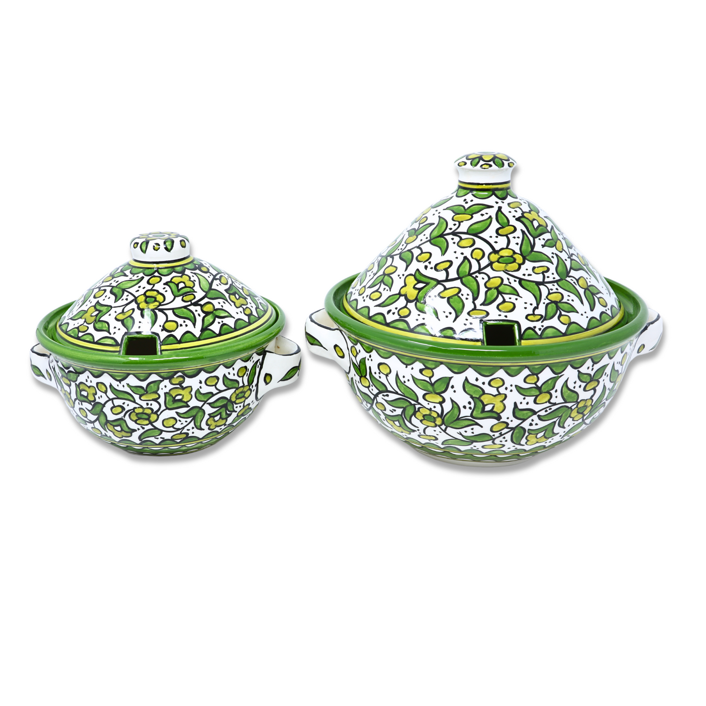 Handmade Ceramic Pot with Lid 18 cm