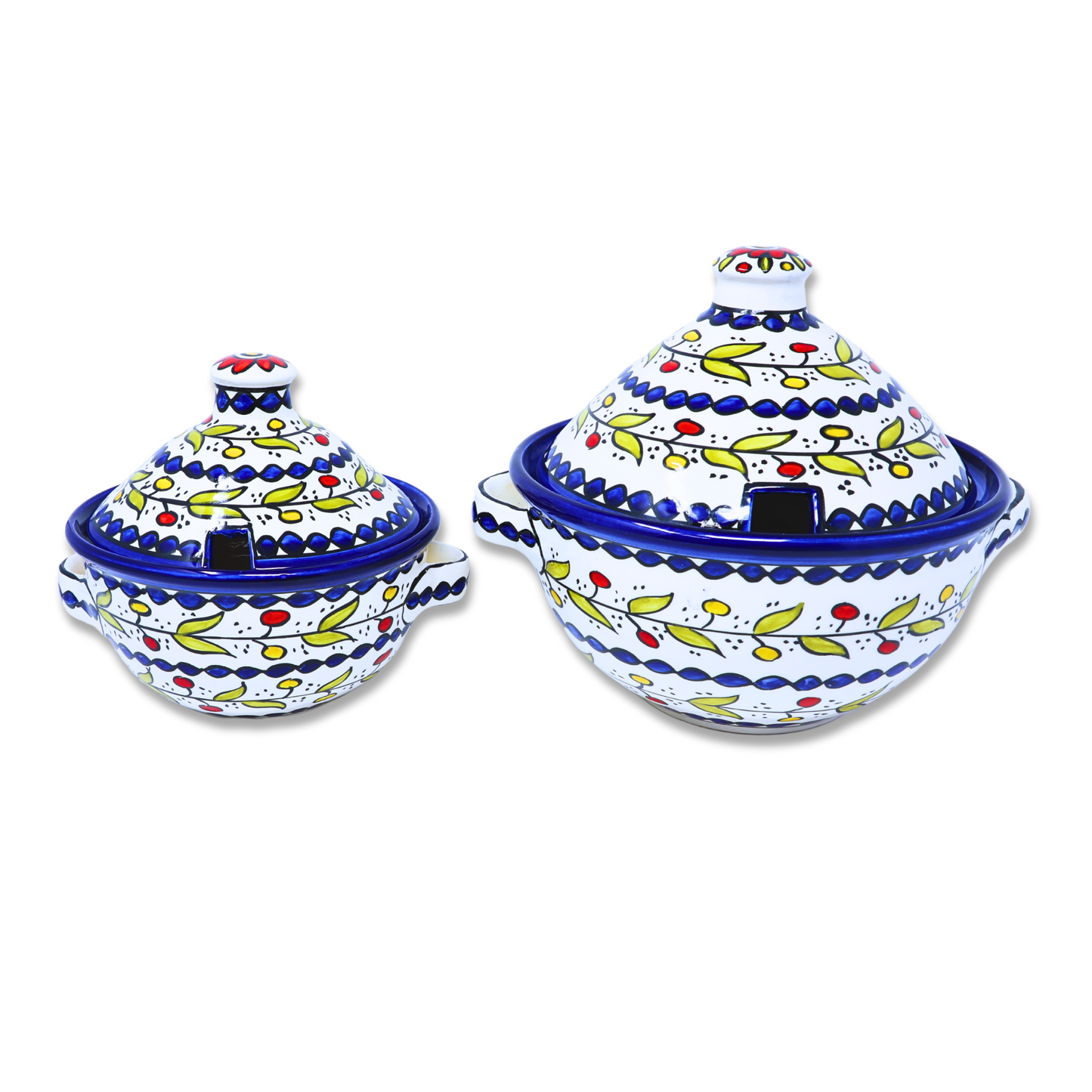 Handmade Ceramic Pot with Lid 18 cm