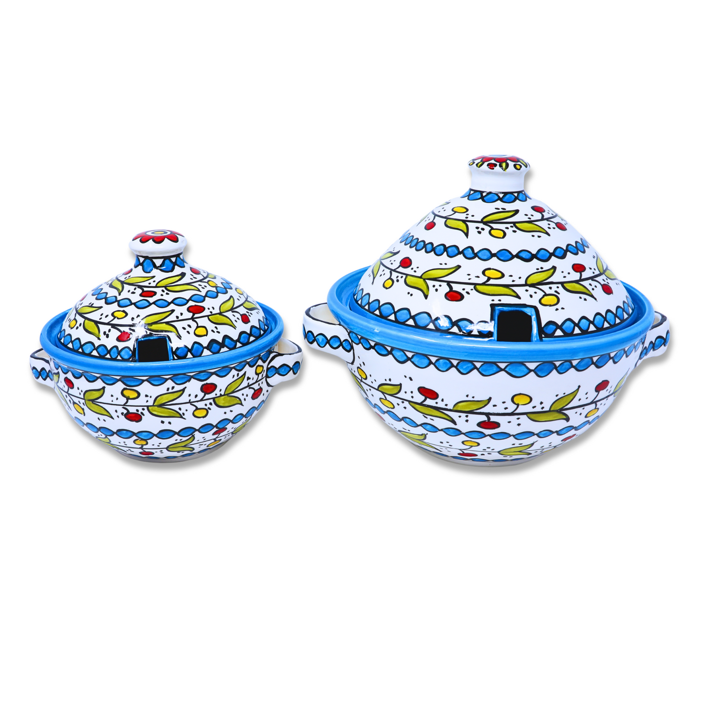 Handmade Ceramic Pot with Lid 18 cm