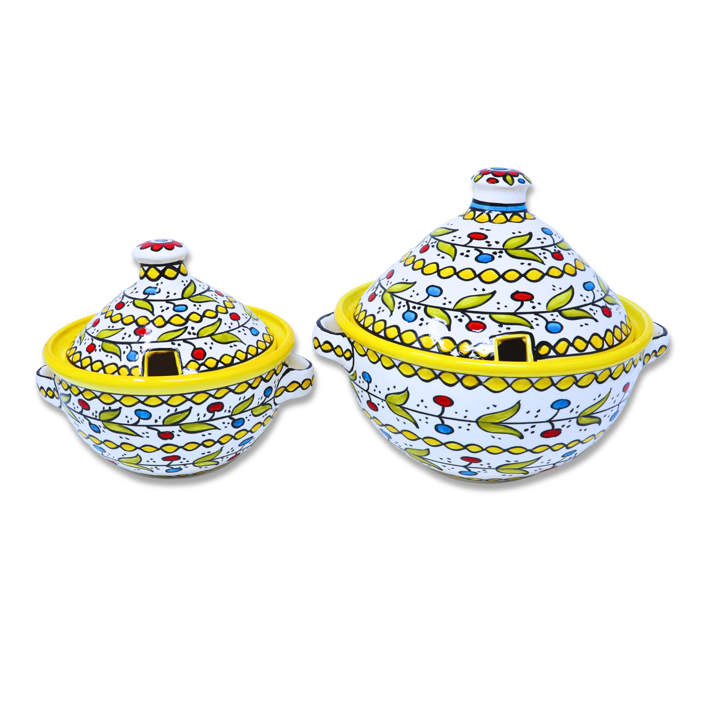 Handmade Ceramic Pot with Lid 18 cm