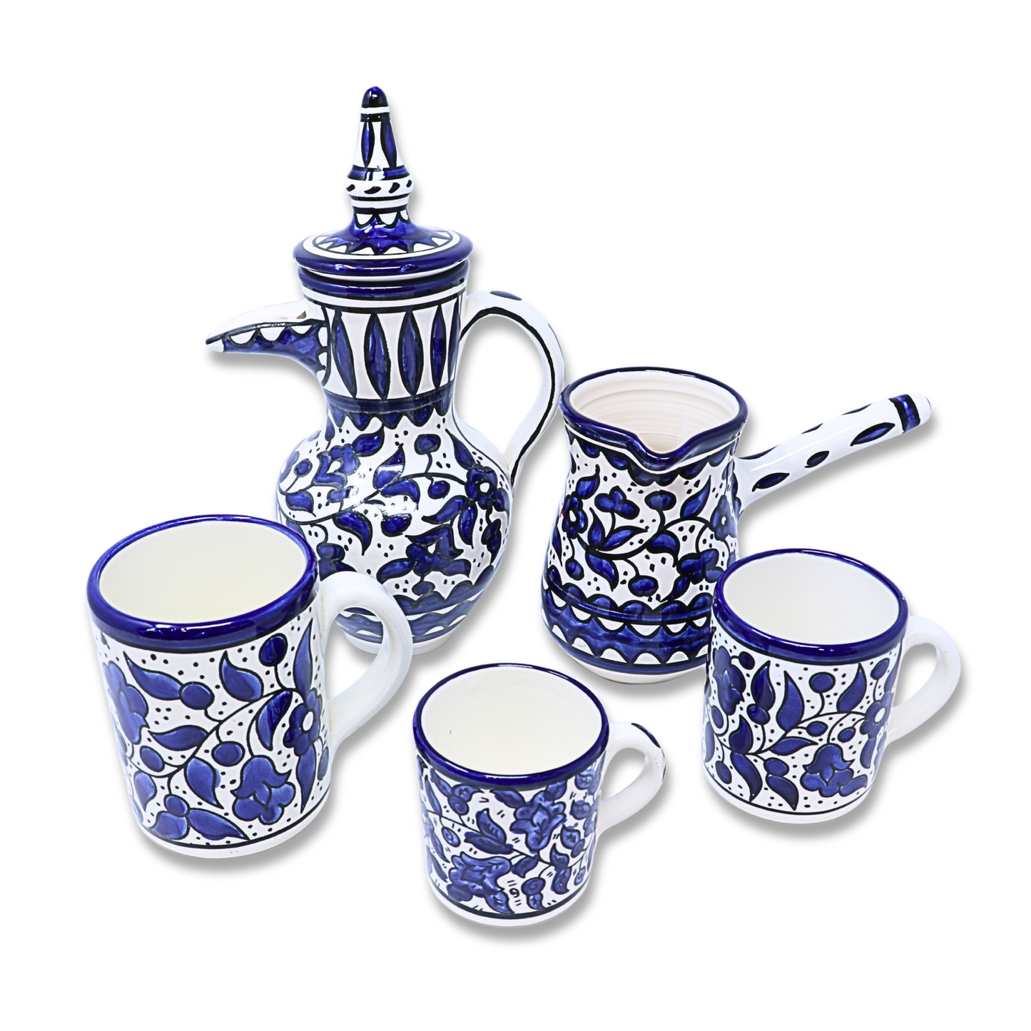 Handmade Ceramic Coffee Pot with Lid
