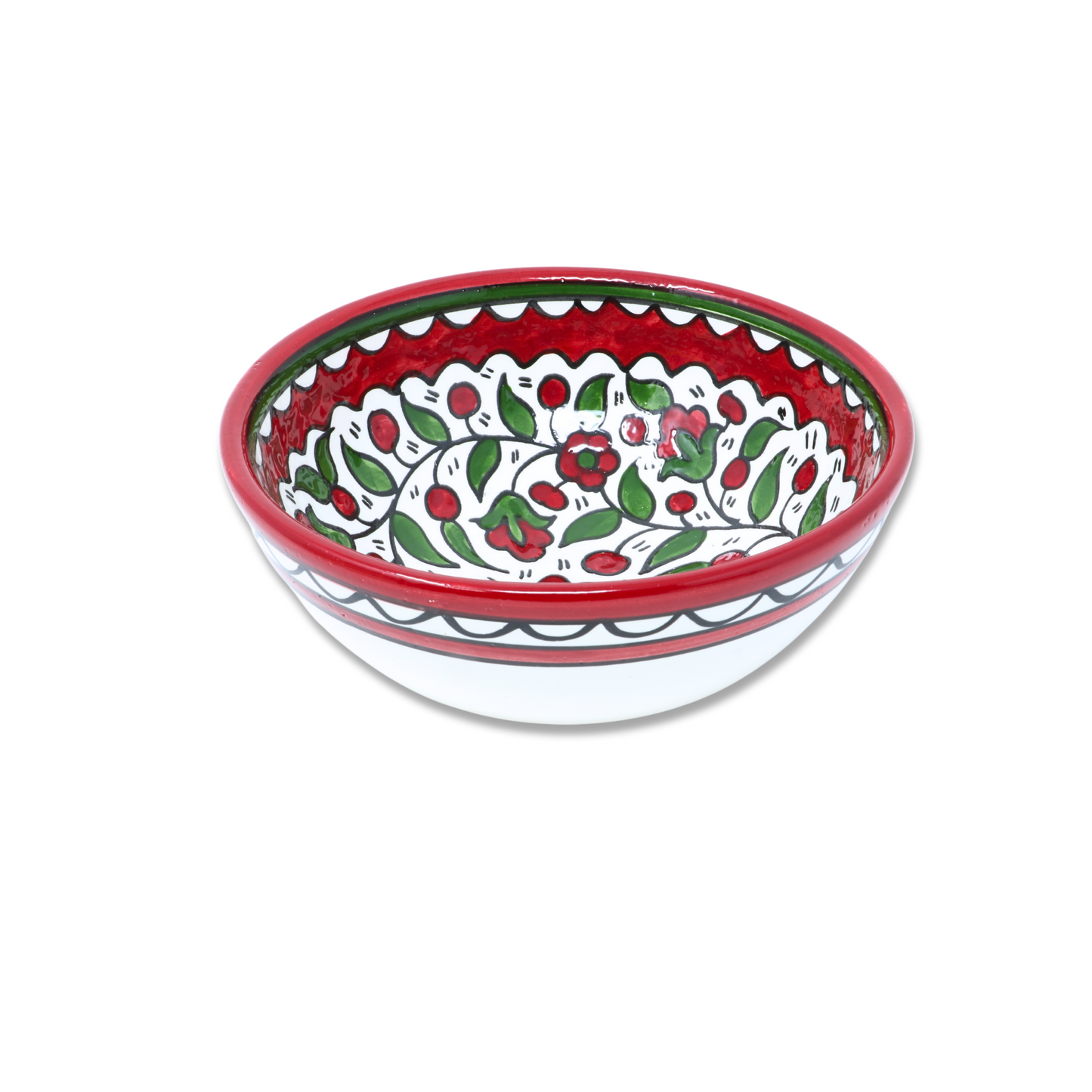 Handmade Ceramic Deep Bowl 18 cm
