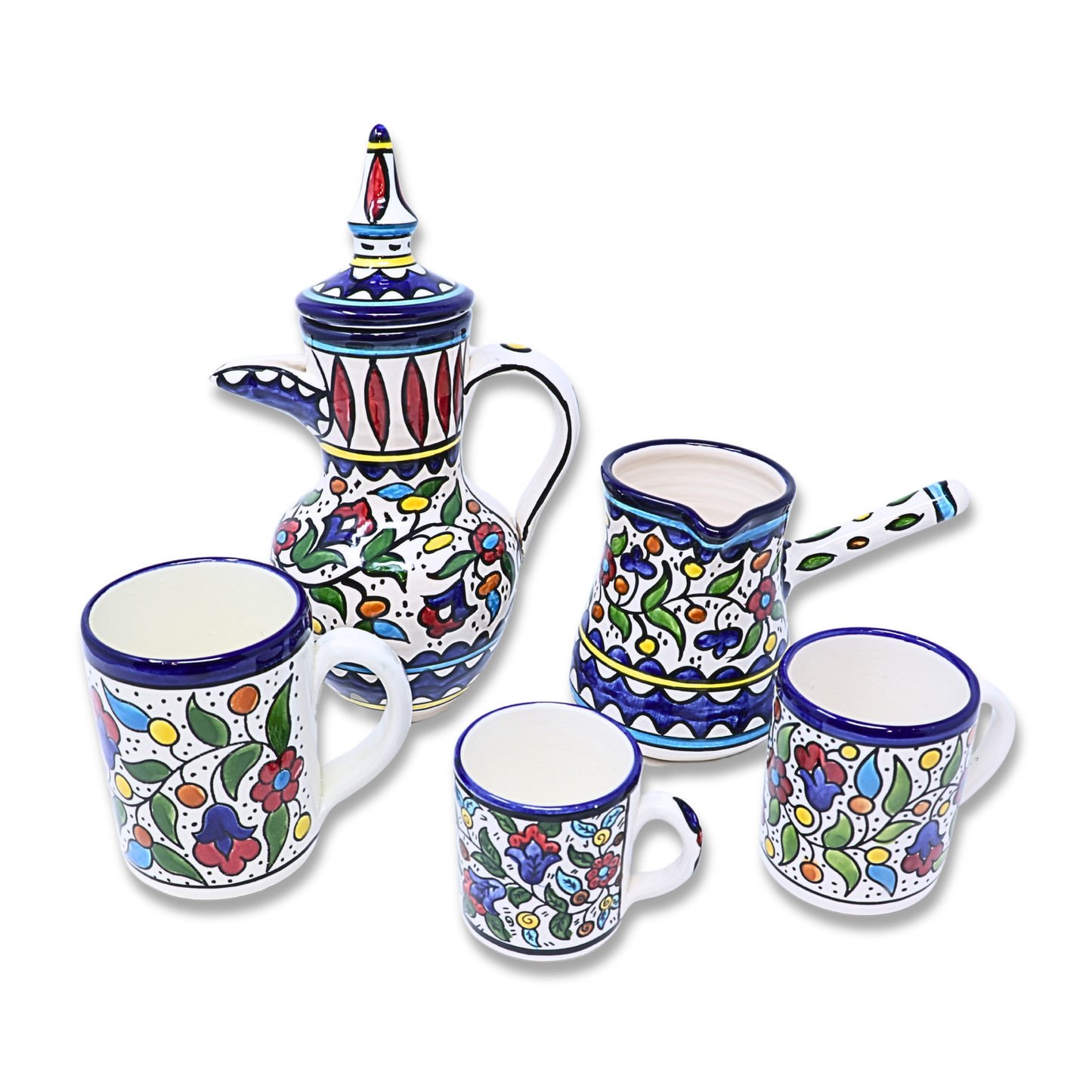 Handmade Ceramic Coffee Pot with Handle