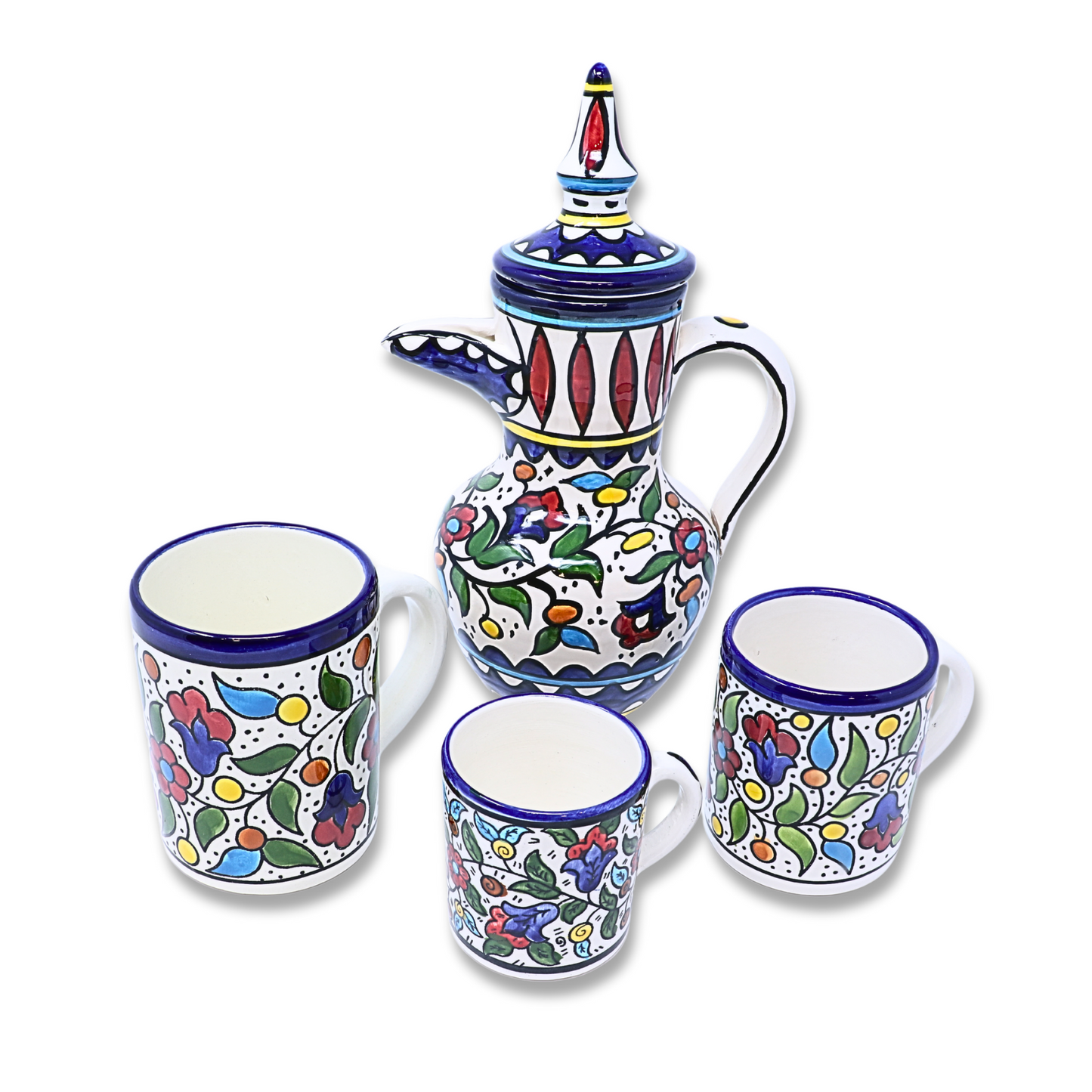 Handmade Ceramic Coffee Pot with Lid