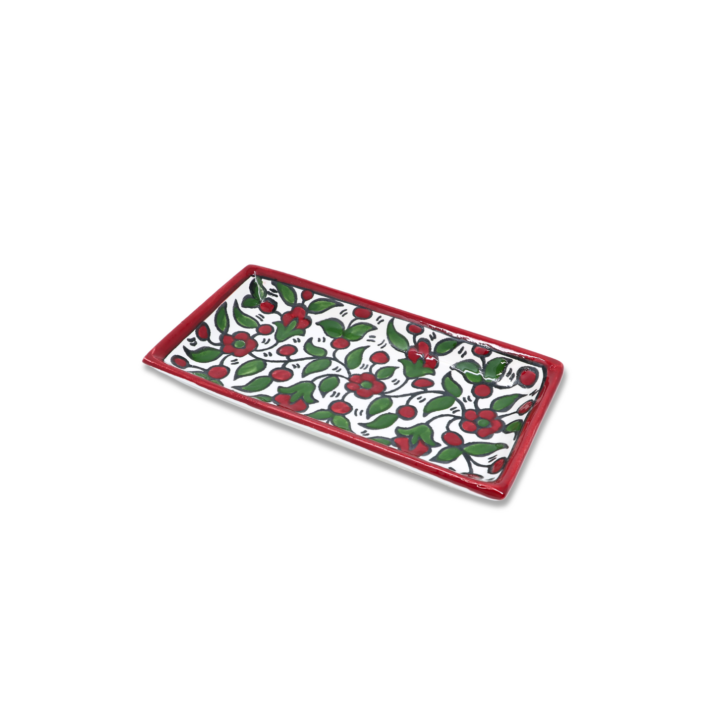 Handmade Ceramic Serving Plate, Rectangle, 21x11 cm