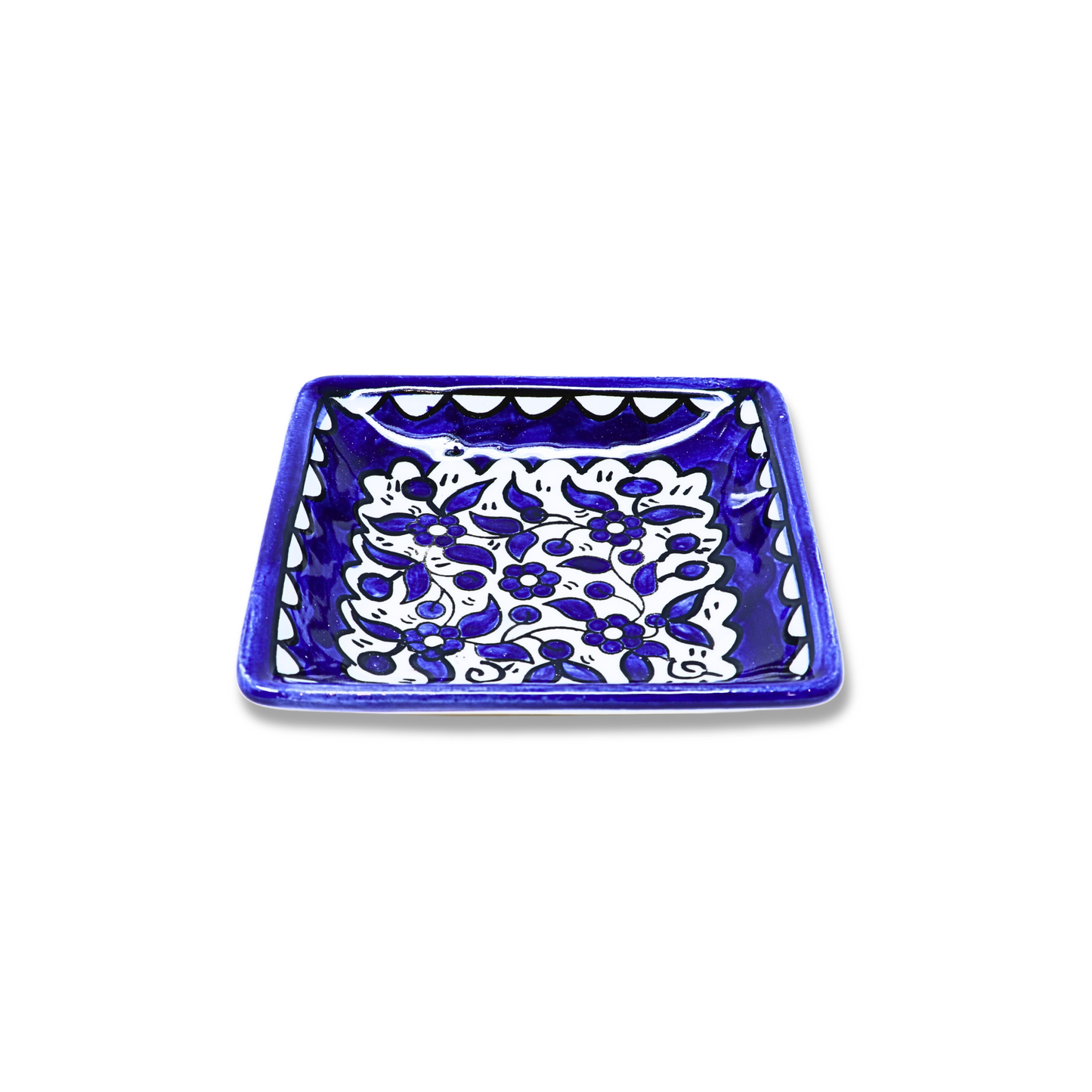 Handmade Ceramic Square plate 10x10 cm