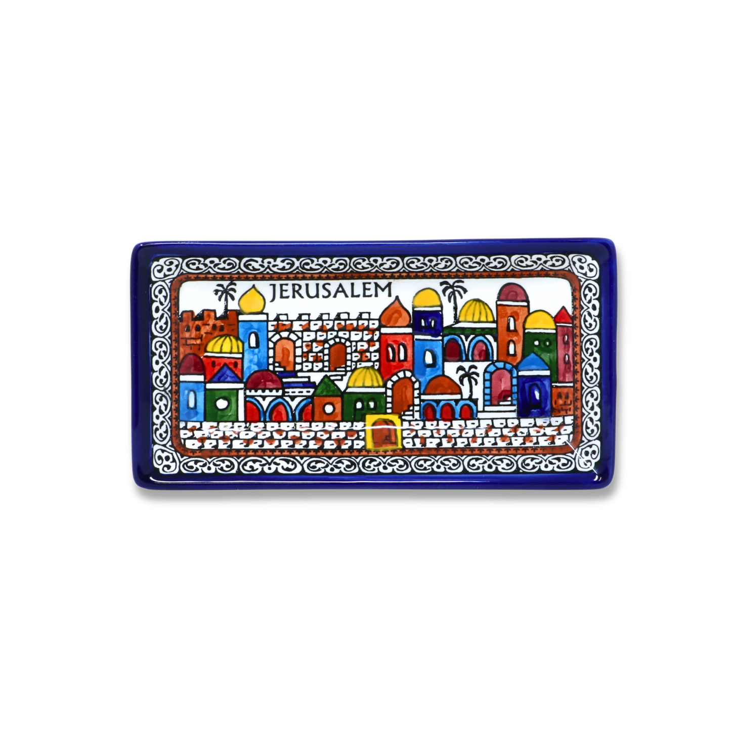 Handmade Ceramic Serving Plate, Rectangle, 21x11 cm