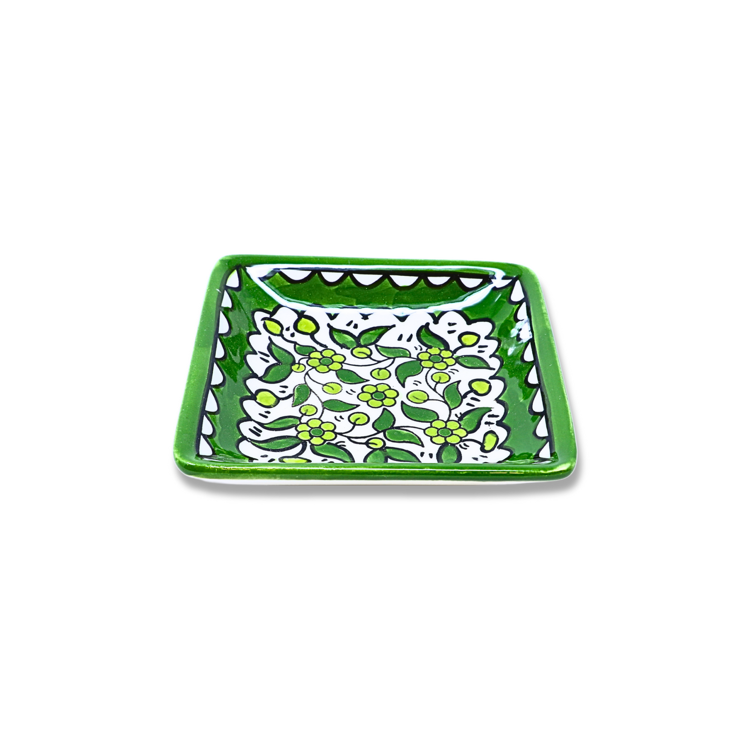 Handmade Ceramic Square plate 10x10 cm