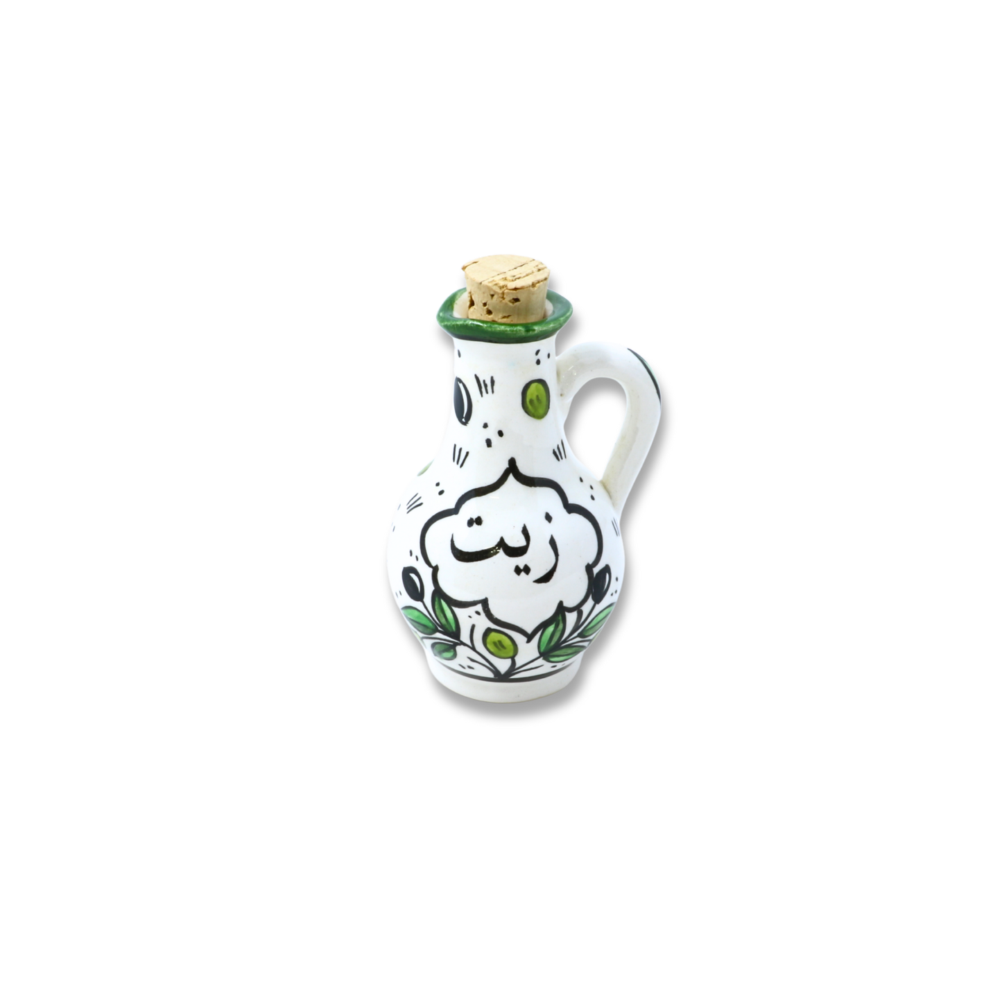 Handmade Ceramic Olive Oil Dispenser/Cruet, 6.5xH12 cm