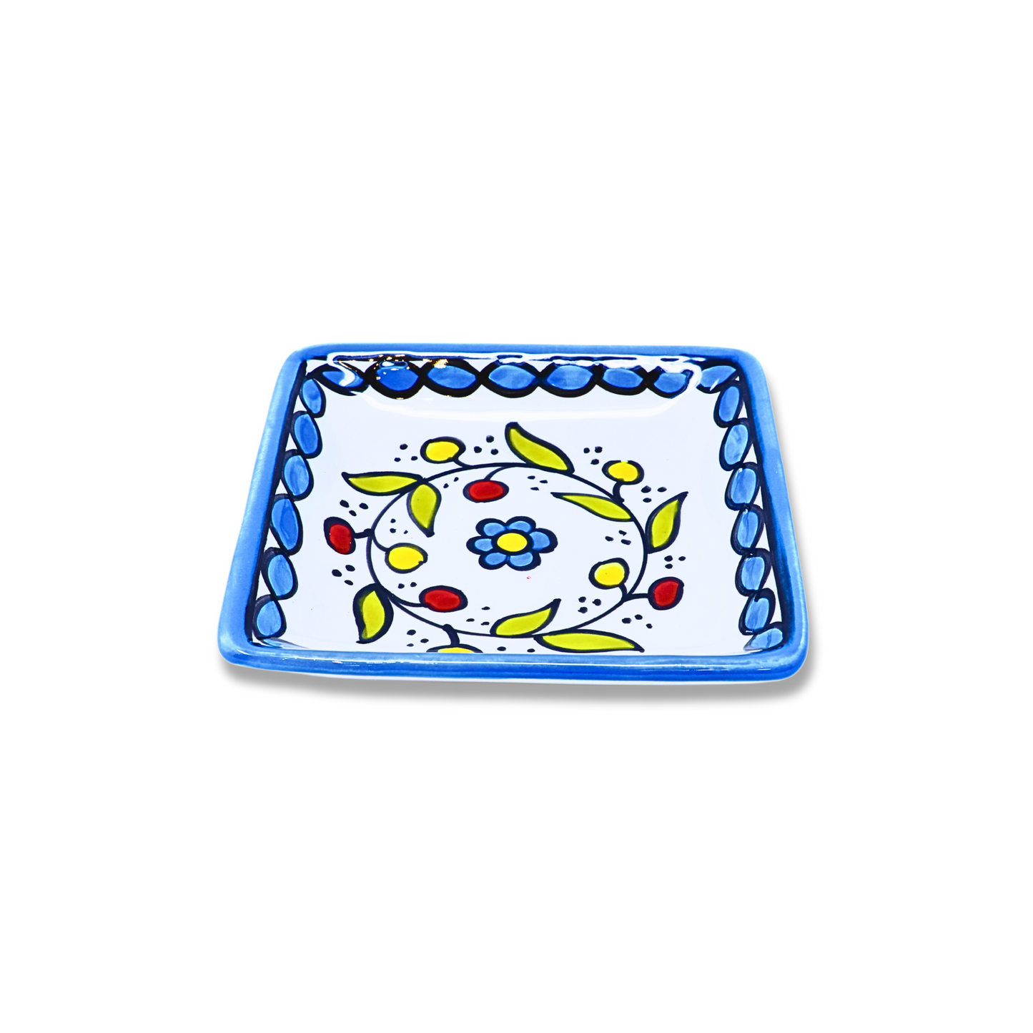 Handmade Ceramic Square plate 10x10 cm