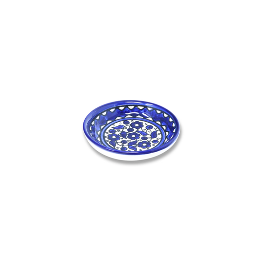 Handmade Ceramic Mini Flat Serving Bowl 9 cm