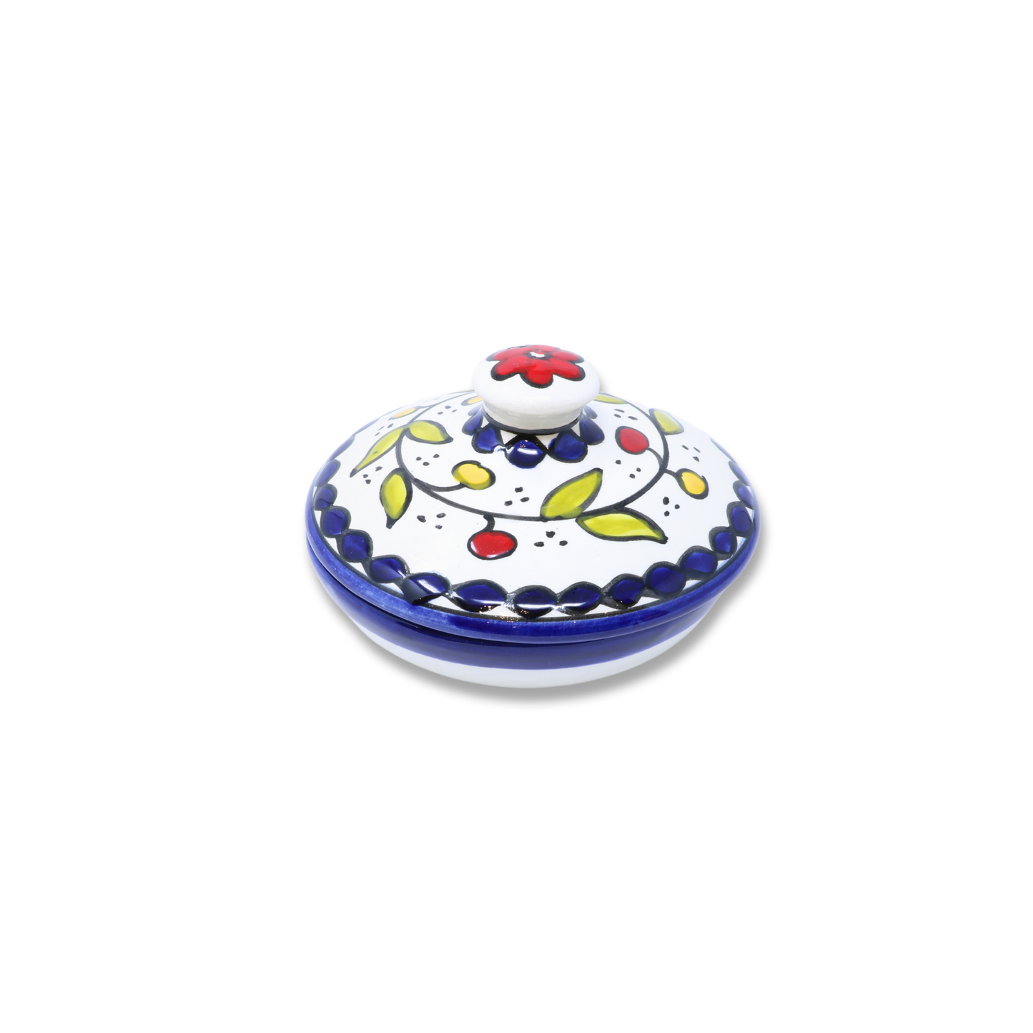 Handmade Ceramic Bowl with Lid 11 cm