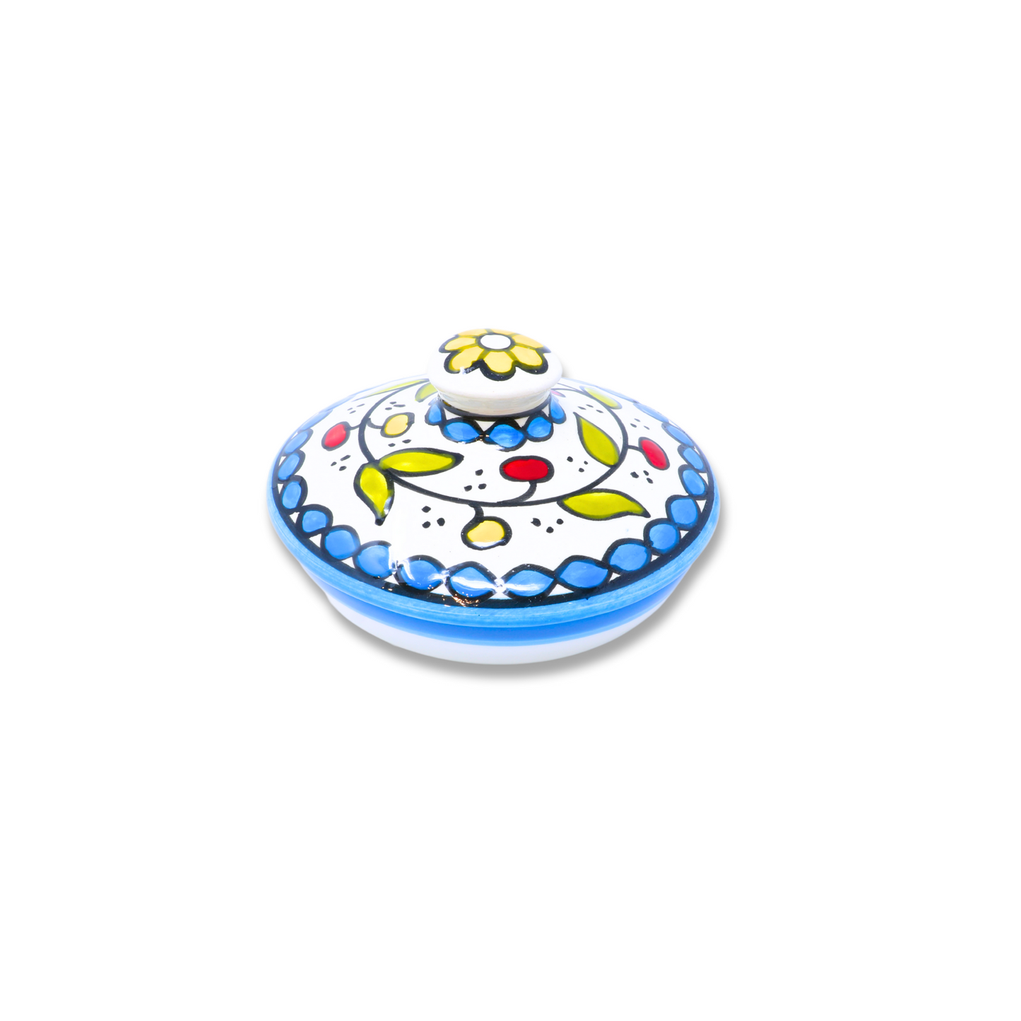 Handmade Ceramic Bowl with Lid 11 cm