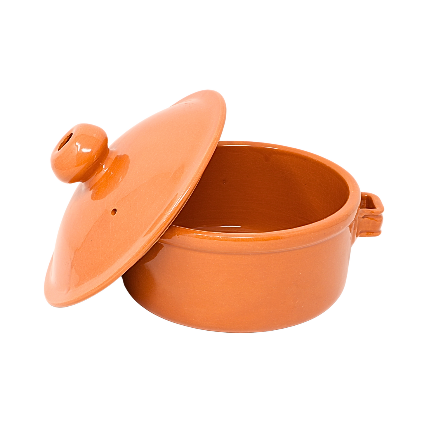 Handmade Ceramic Non-Stick Cooking Pot with Lid 20 cm