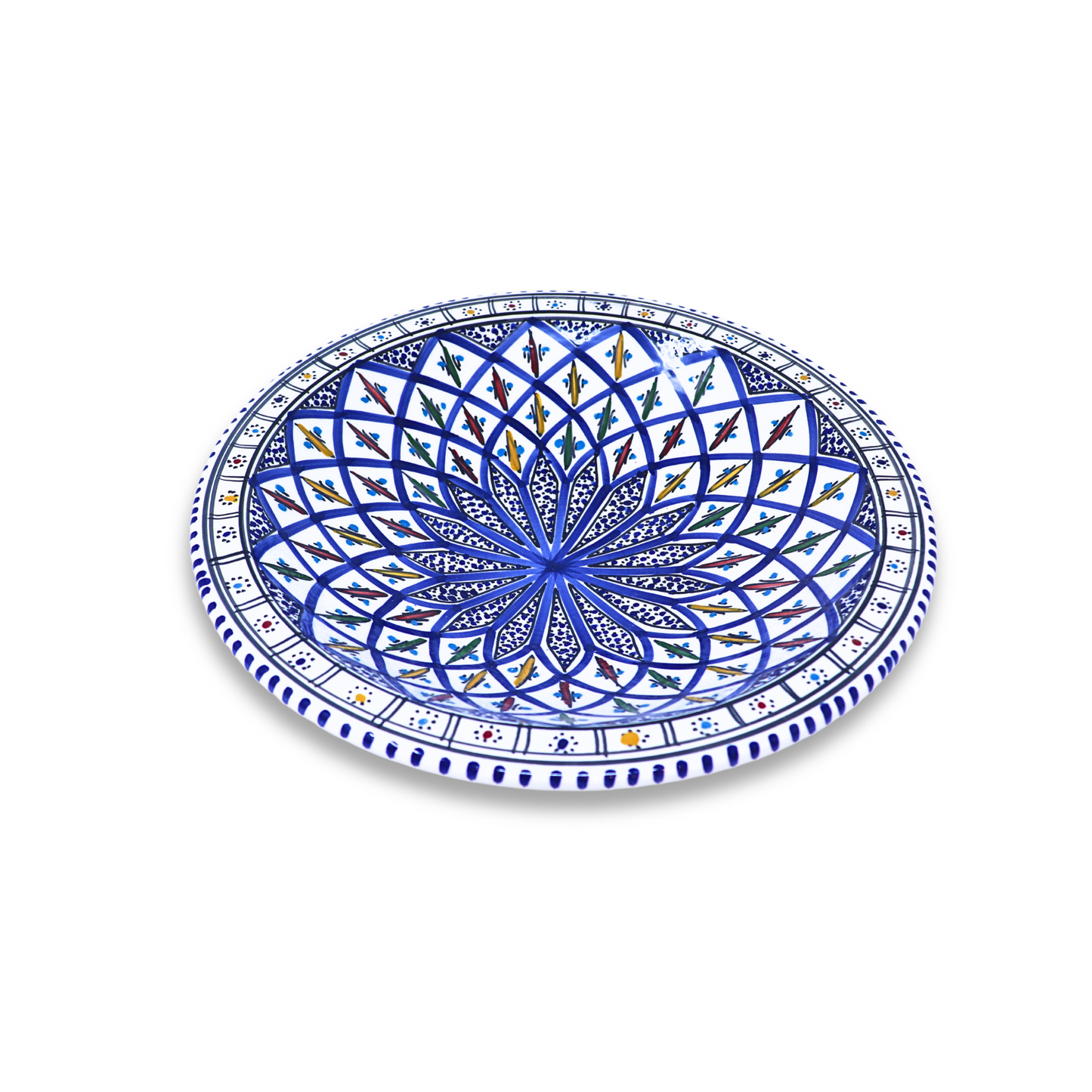 Handmade Ceramic Cone-shaped Platter, 33 cm