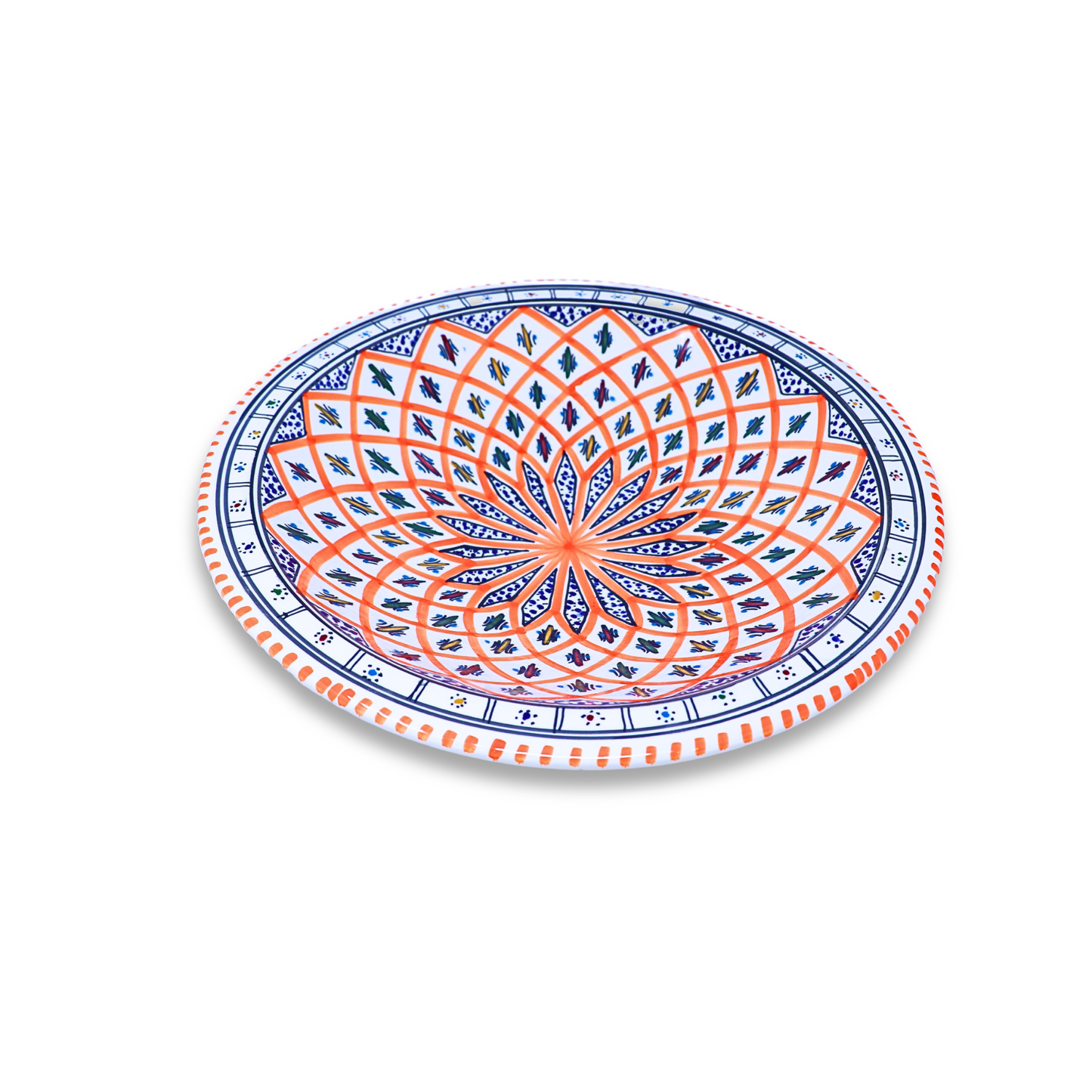 Handmade Ceramic Cone-shaped Platter, 33 cm