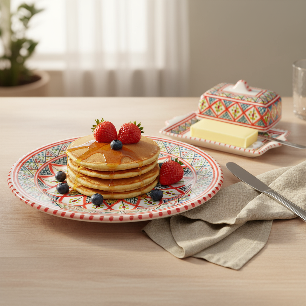 Handmade Ceramic Serving Plate, 28 cm