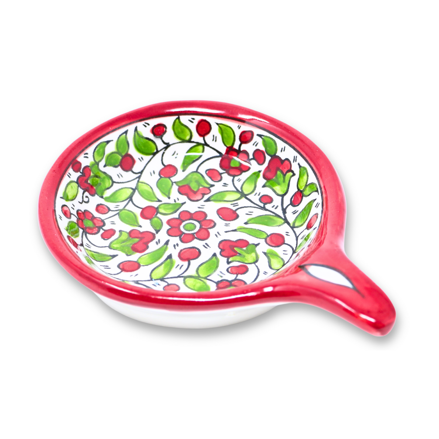 Handmade Ceramic Small Pan-Shaped Serving Plate 13 cm