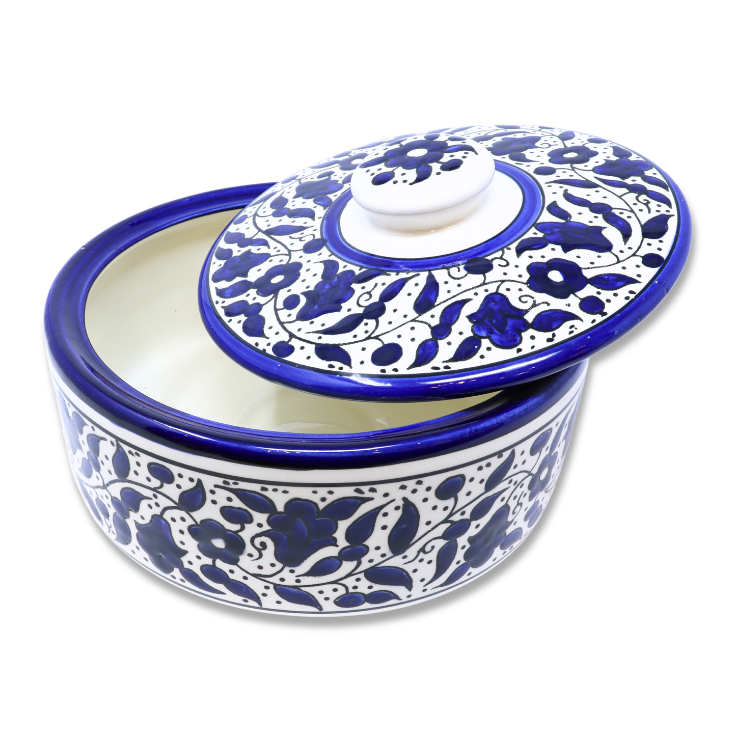 Handmade Ceramic Pot/Container with Lid 22 cm