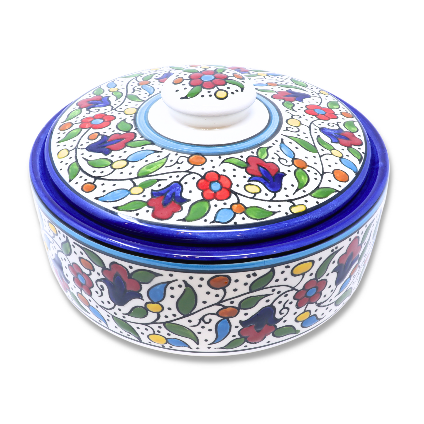 Handmade Ceramic Pot/Container with Lid 22 cm