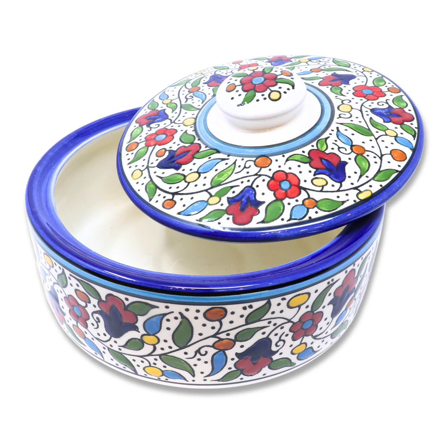 Handmade Ceramic Pot/Container with Lid 22 cm