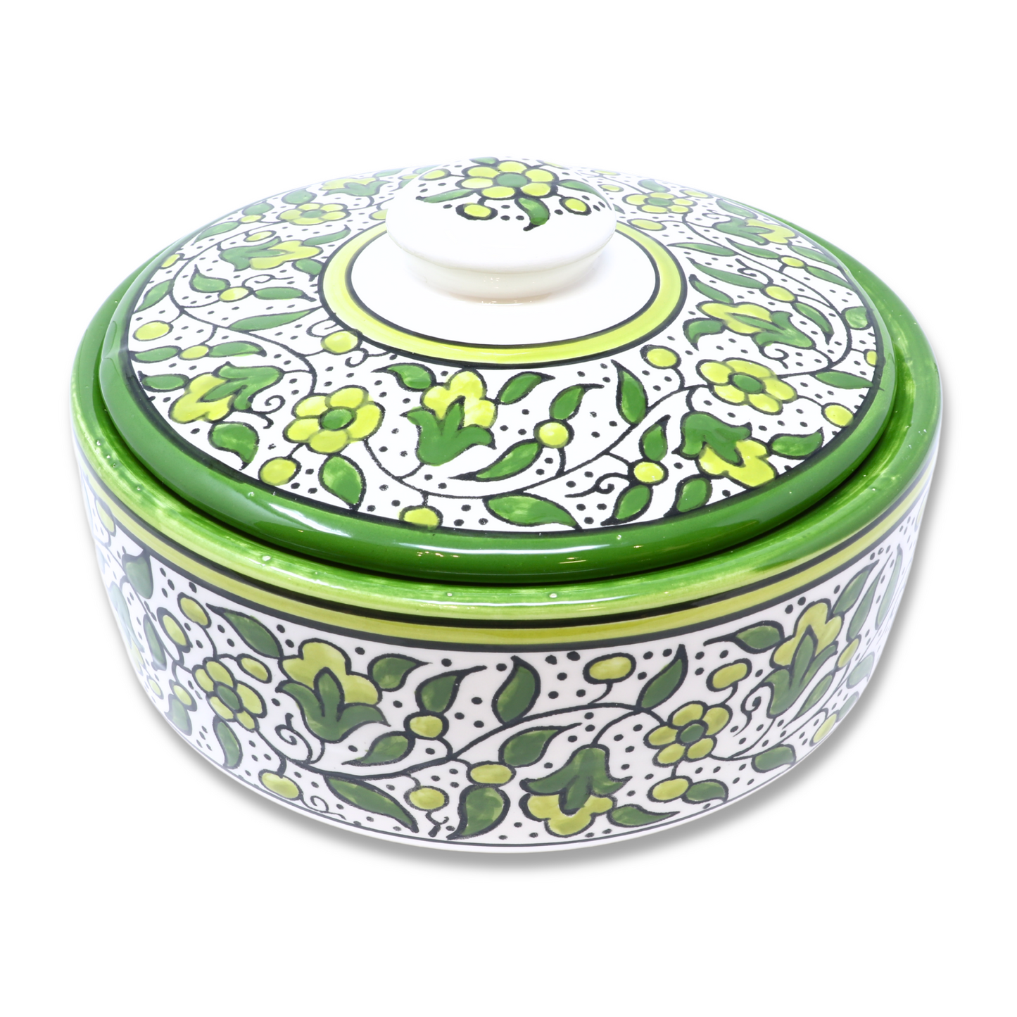 Handmade Ceramic Pot/Container with Lid 22 cm