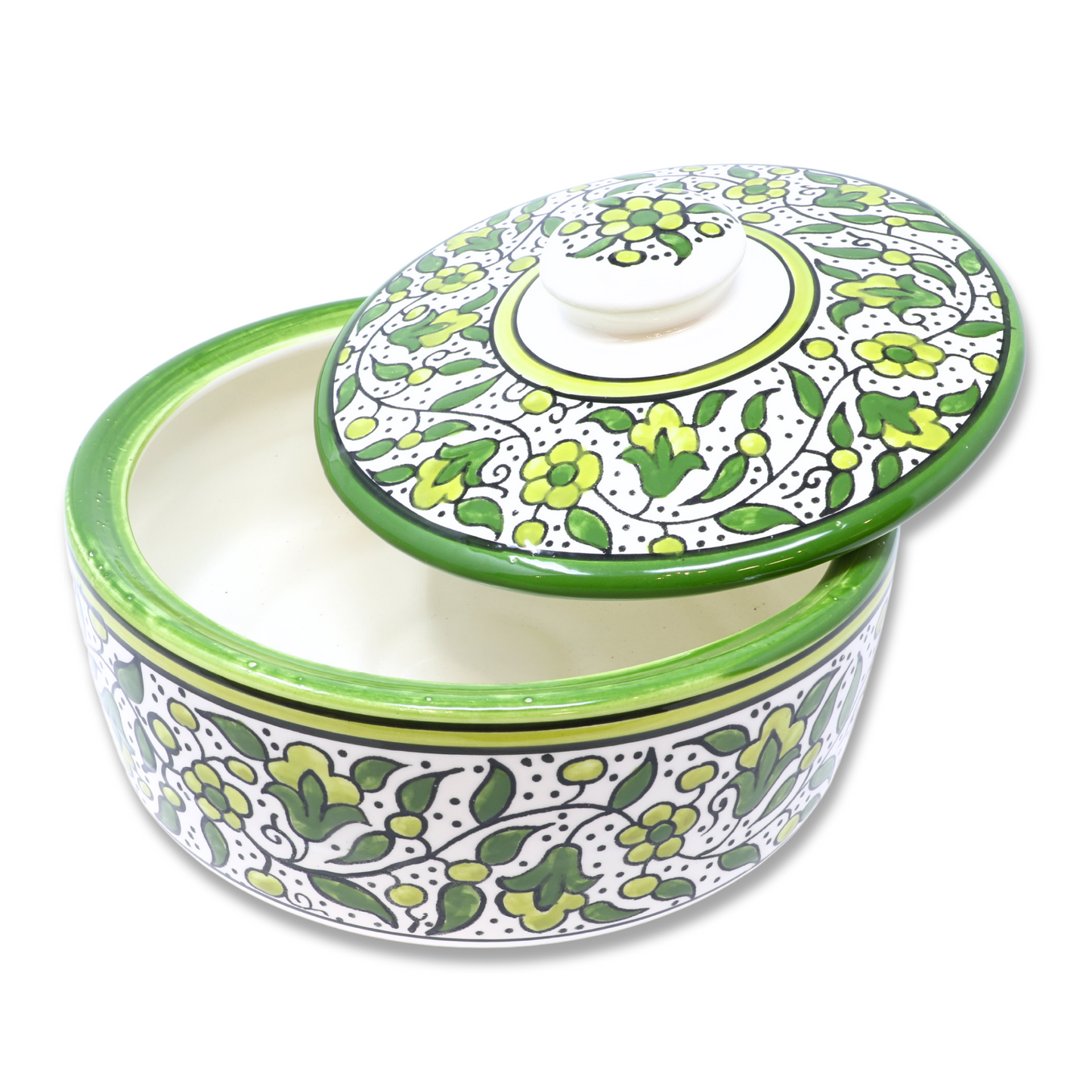 Handmade Ceramic Pot/Container with Lid 22 cm