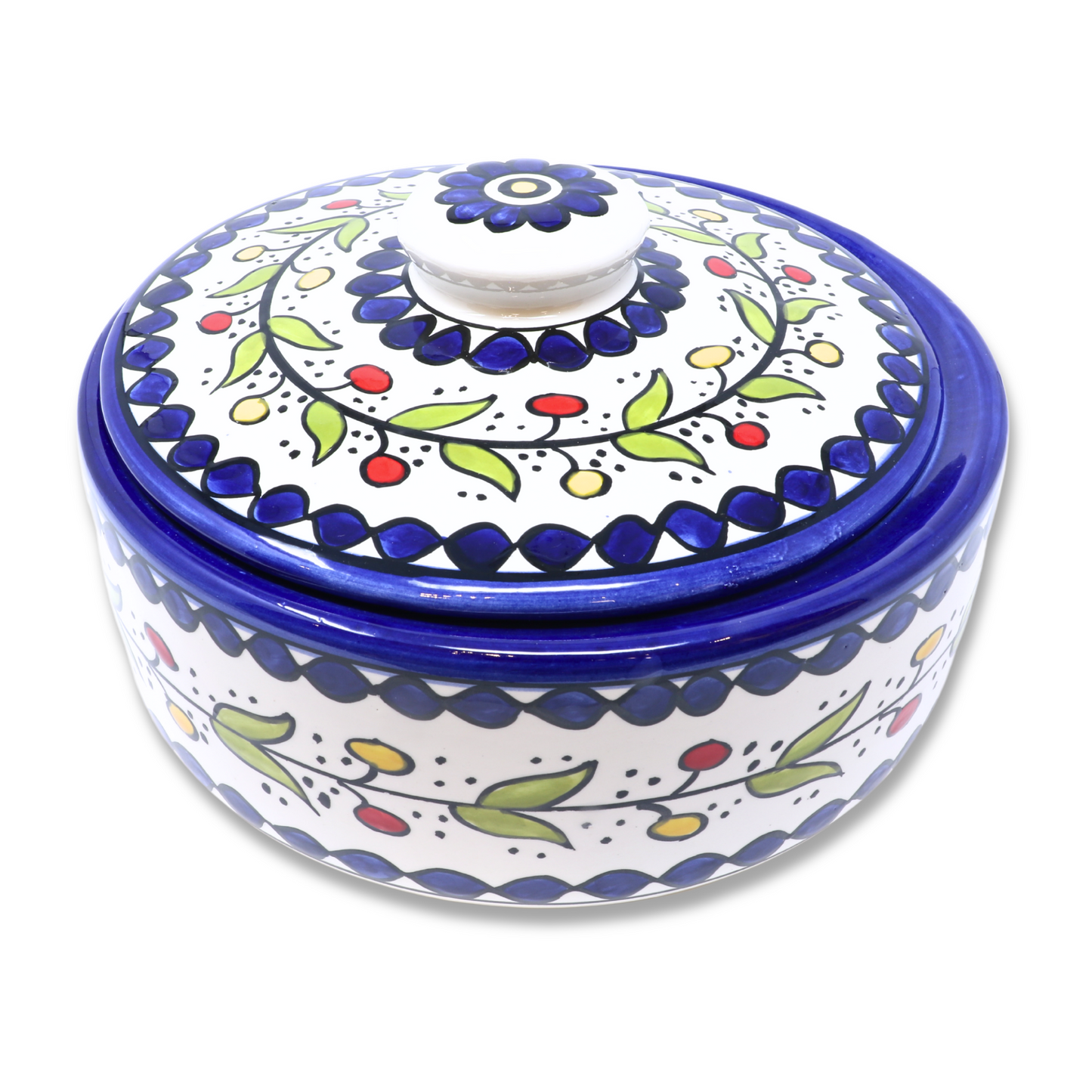 Handmade Ceramic Pot/Container with Lid 22 cm