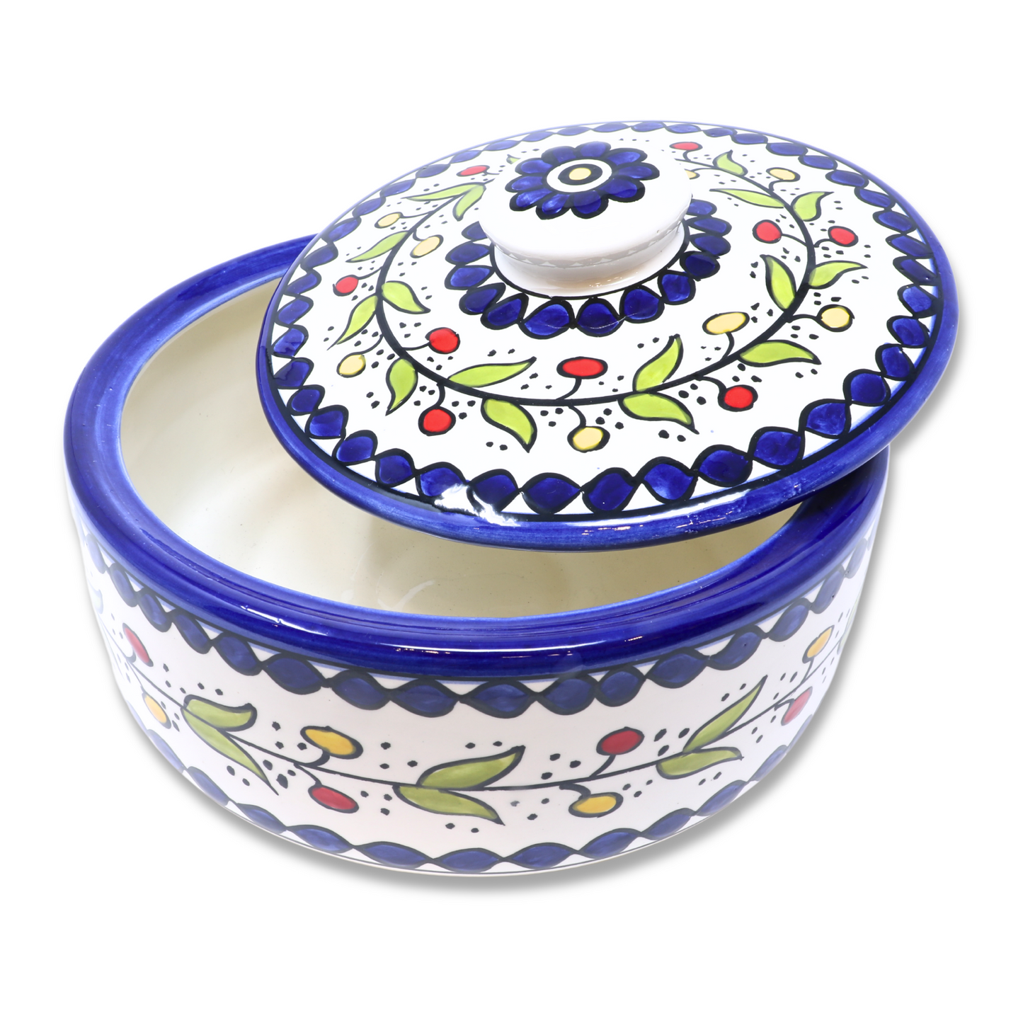 Handmade Ceramic Pot/Container with Lid 22 cm