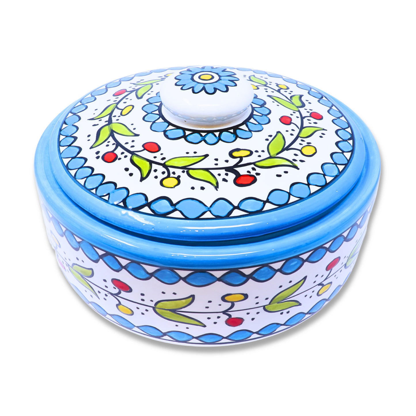 Handmade Ceramic Pot/Container with Lid 22 cm